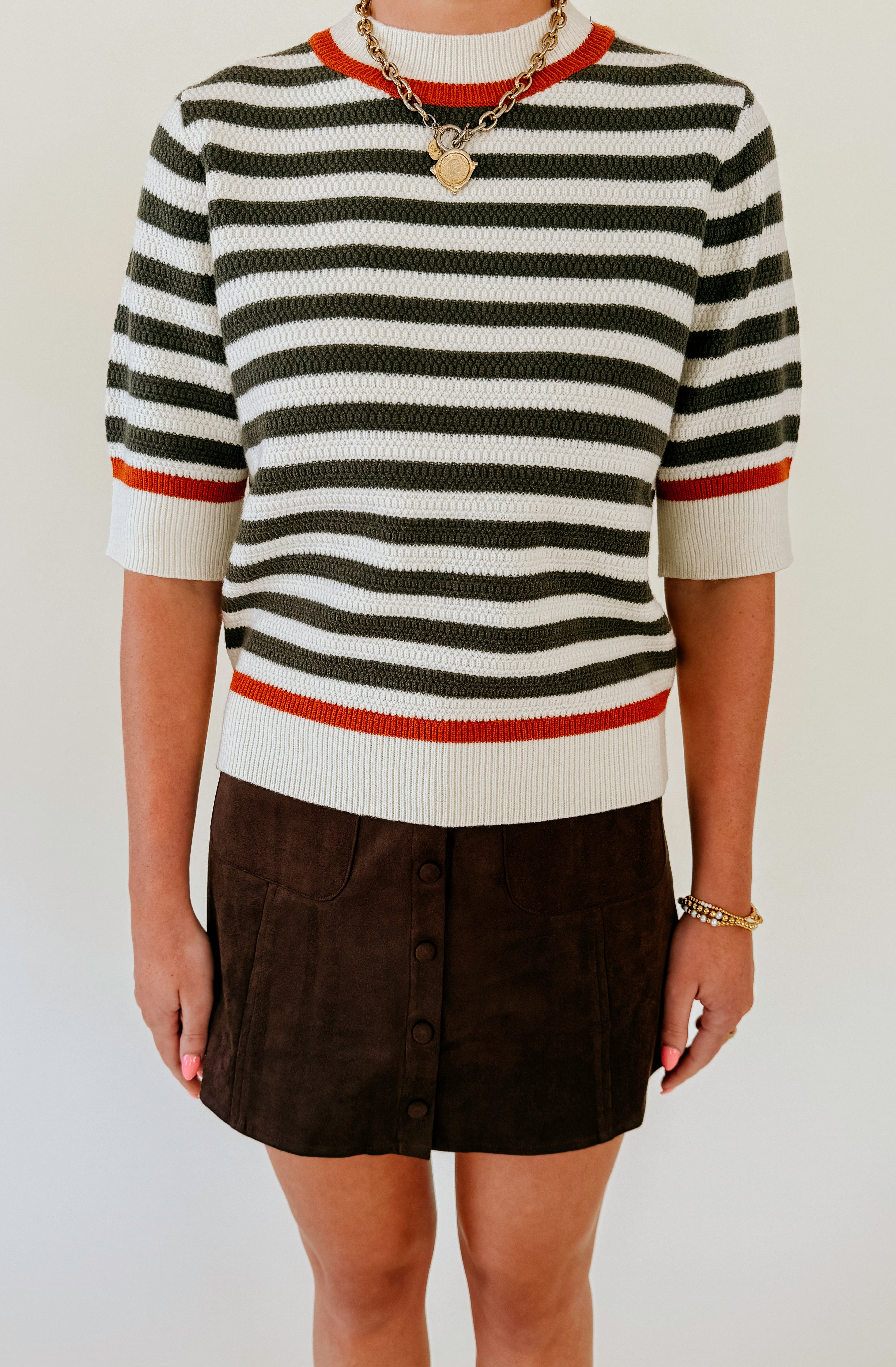 LONG STORY SHORT STRIPED SWEATER