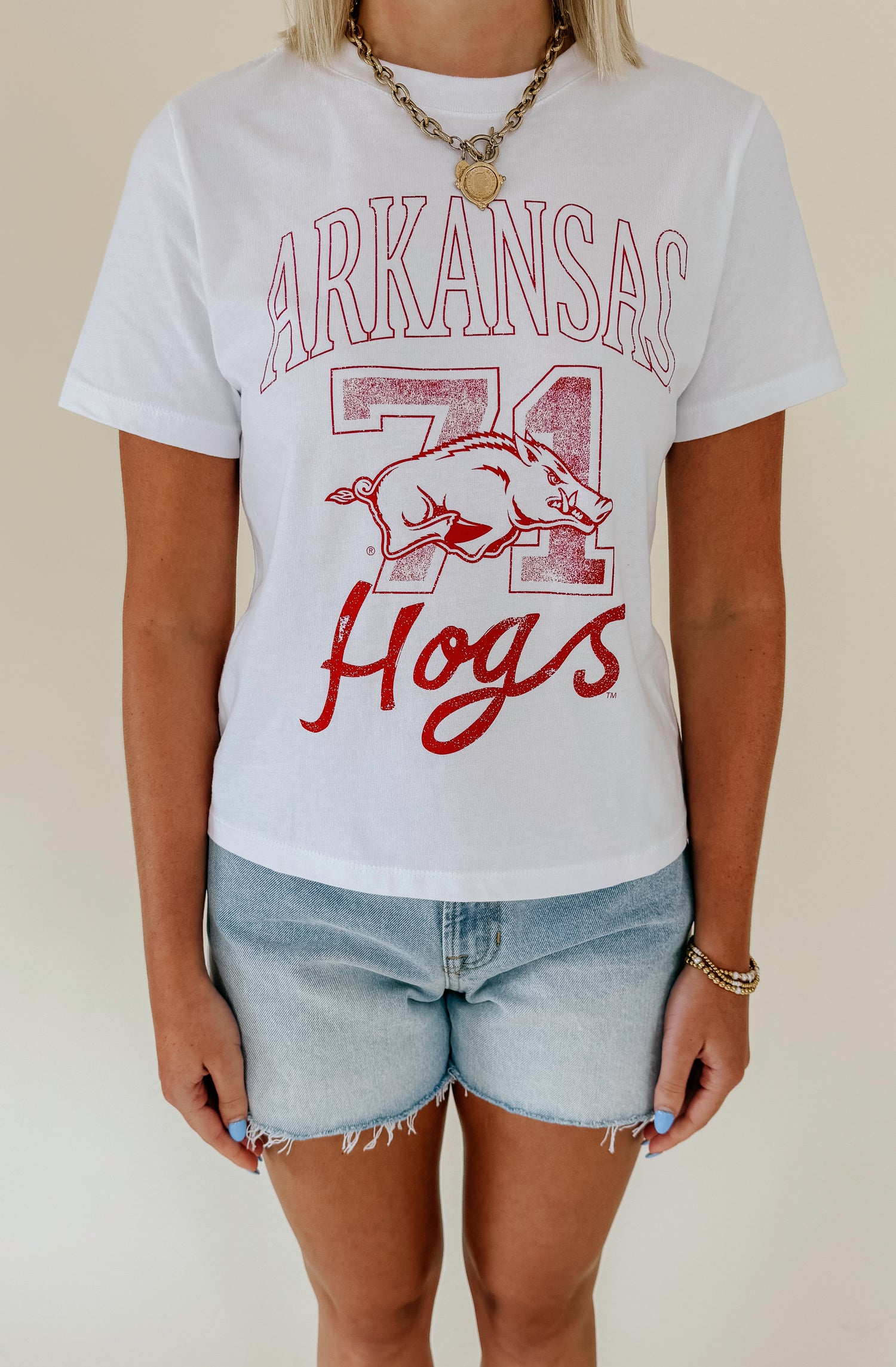 ARKANSAS 71 CROPPED TEE