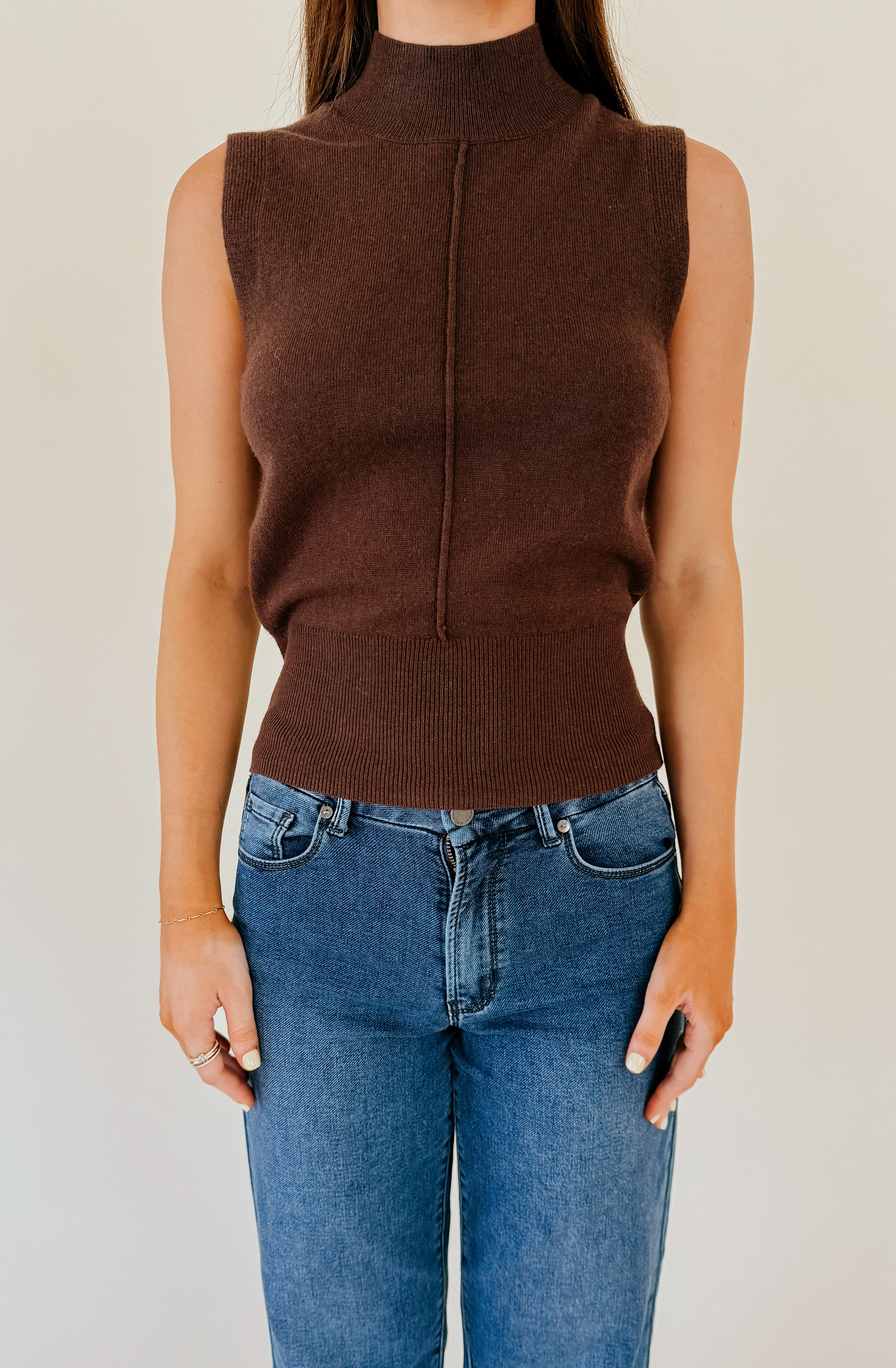 THE BEVERLY MOCK SWEATER TOP