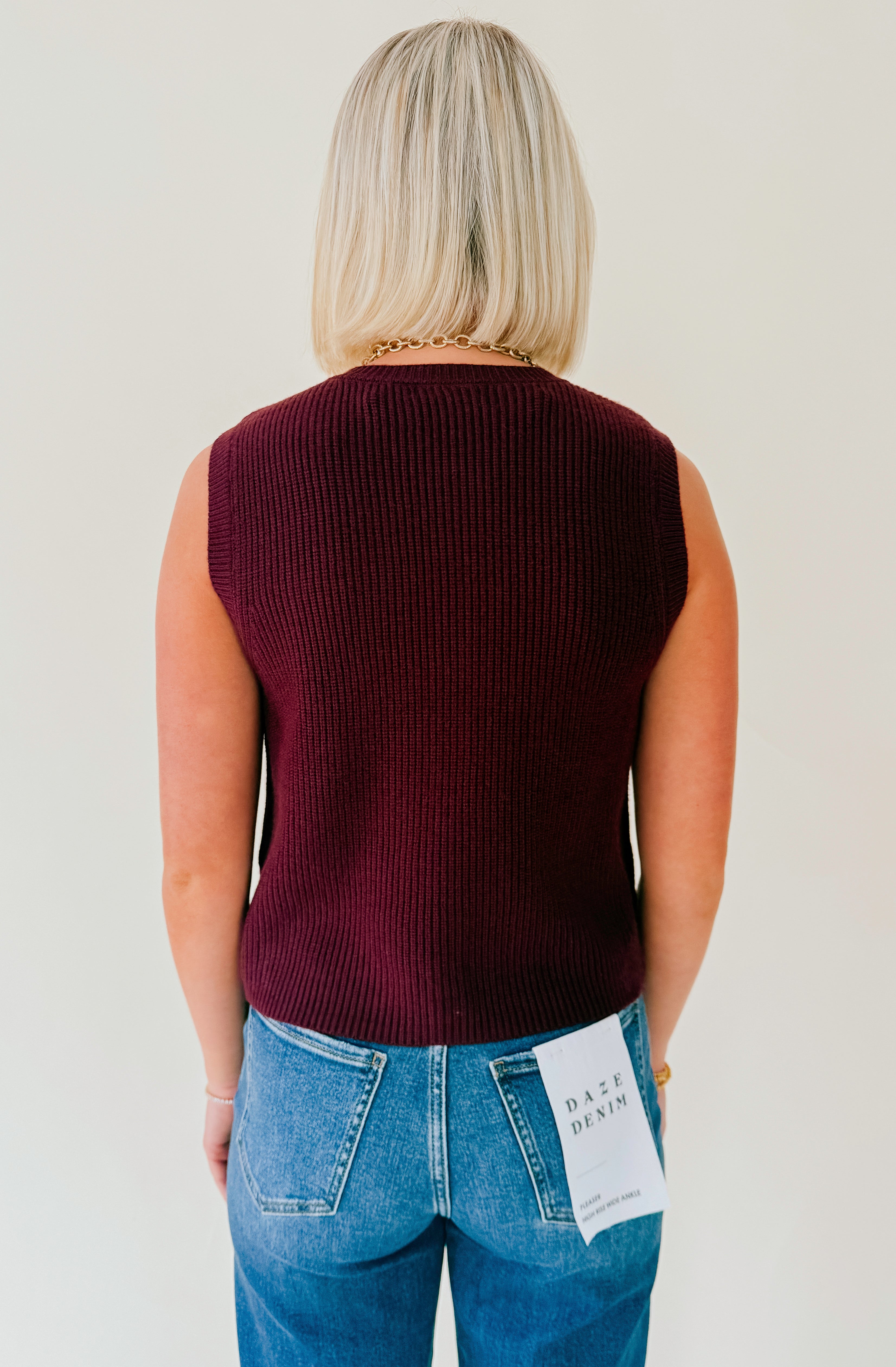 STEVE MADDEN ALIYA SWEATER VEST