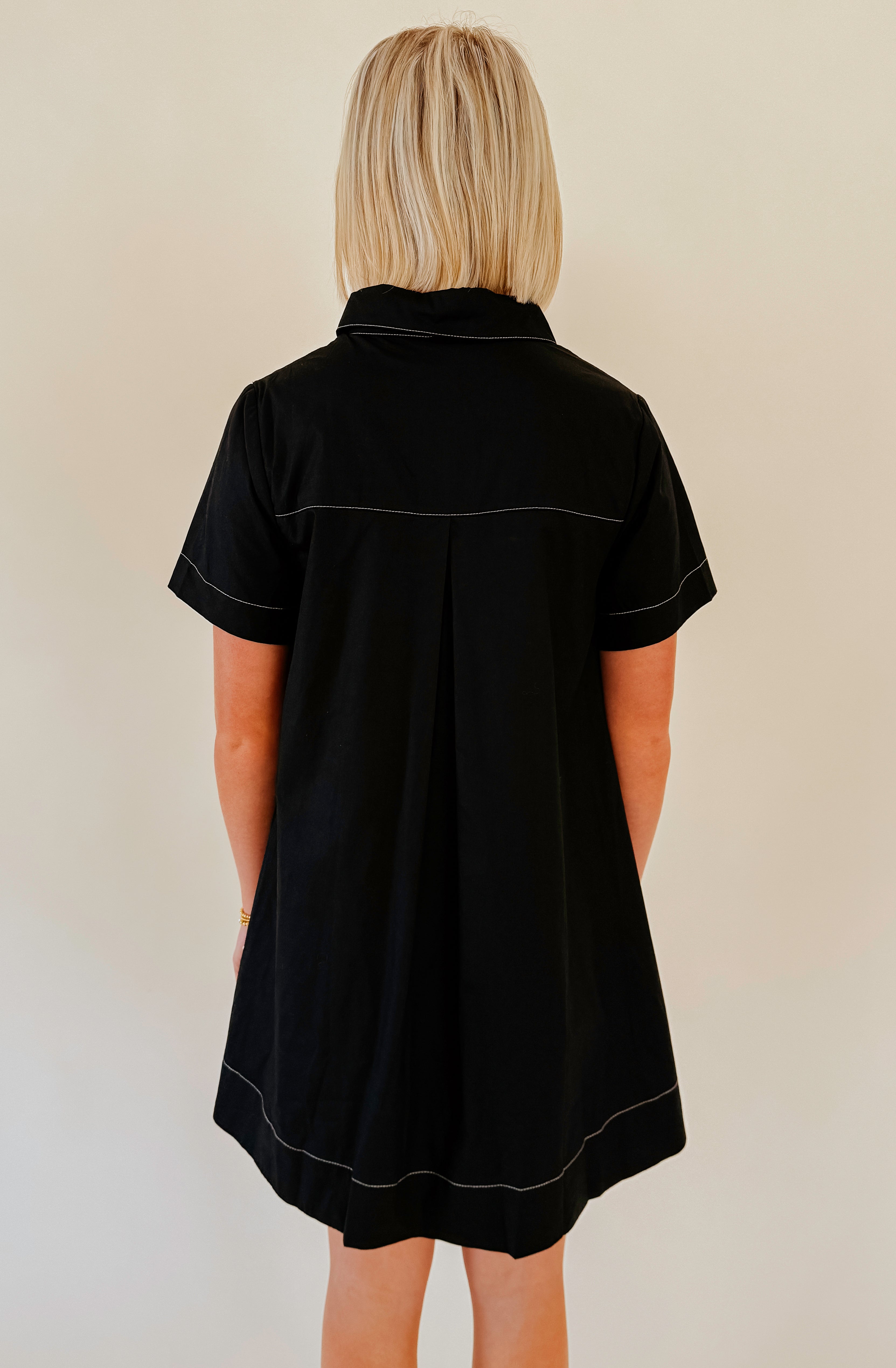 THE ELLA BUTTONED SHIFT DRESS