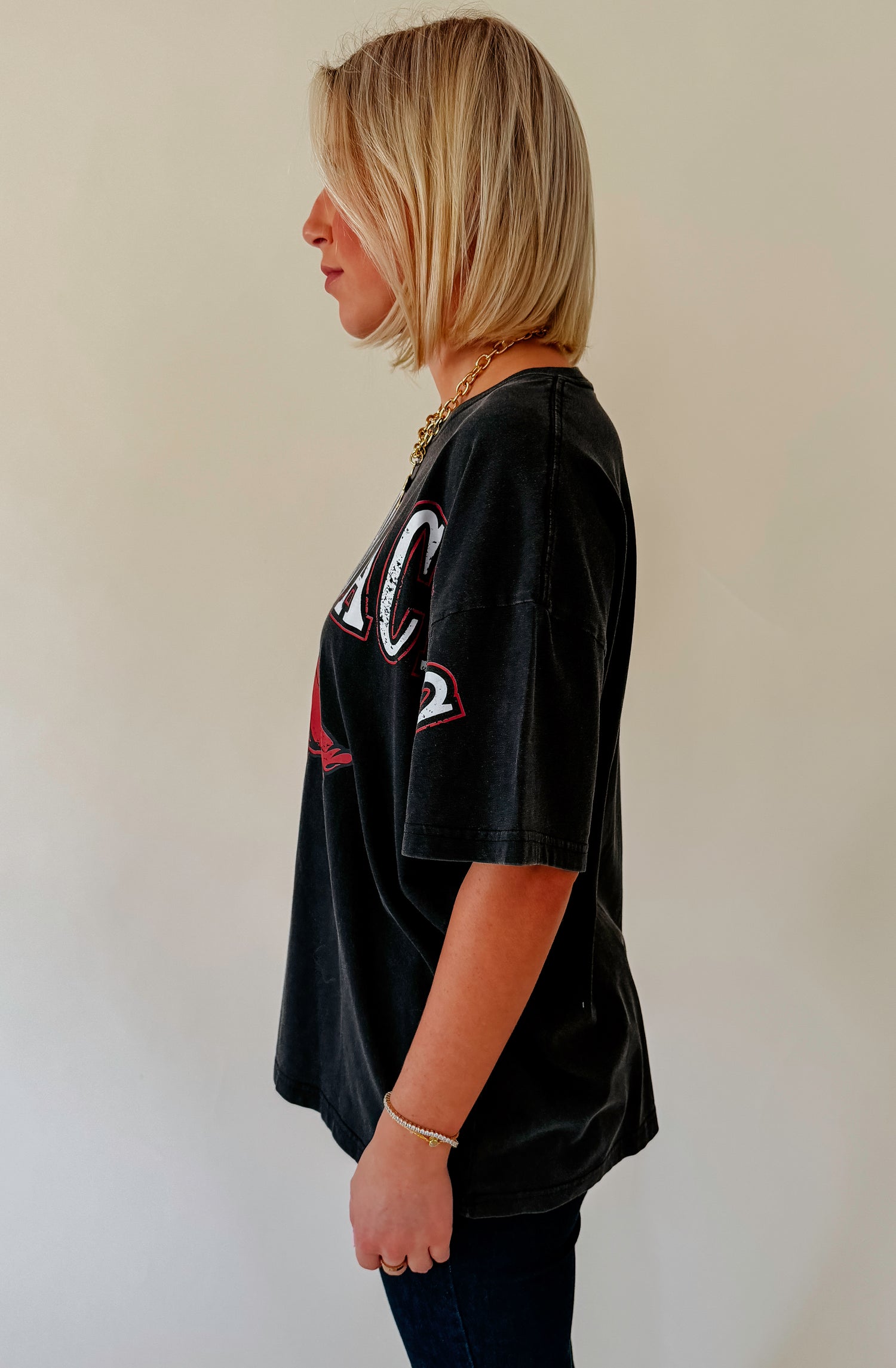 ARKANSAS SOUTHERN SPLIT OVERSIZED TEE