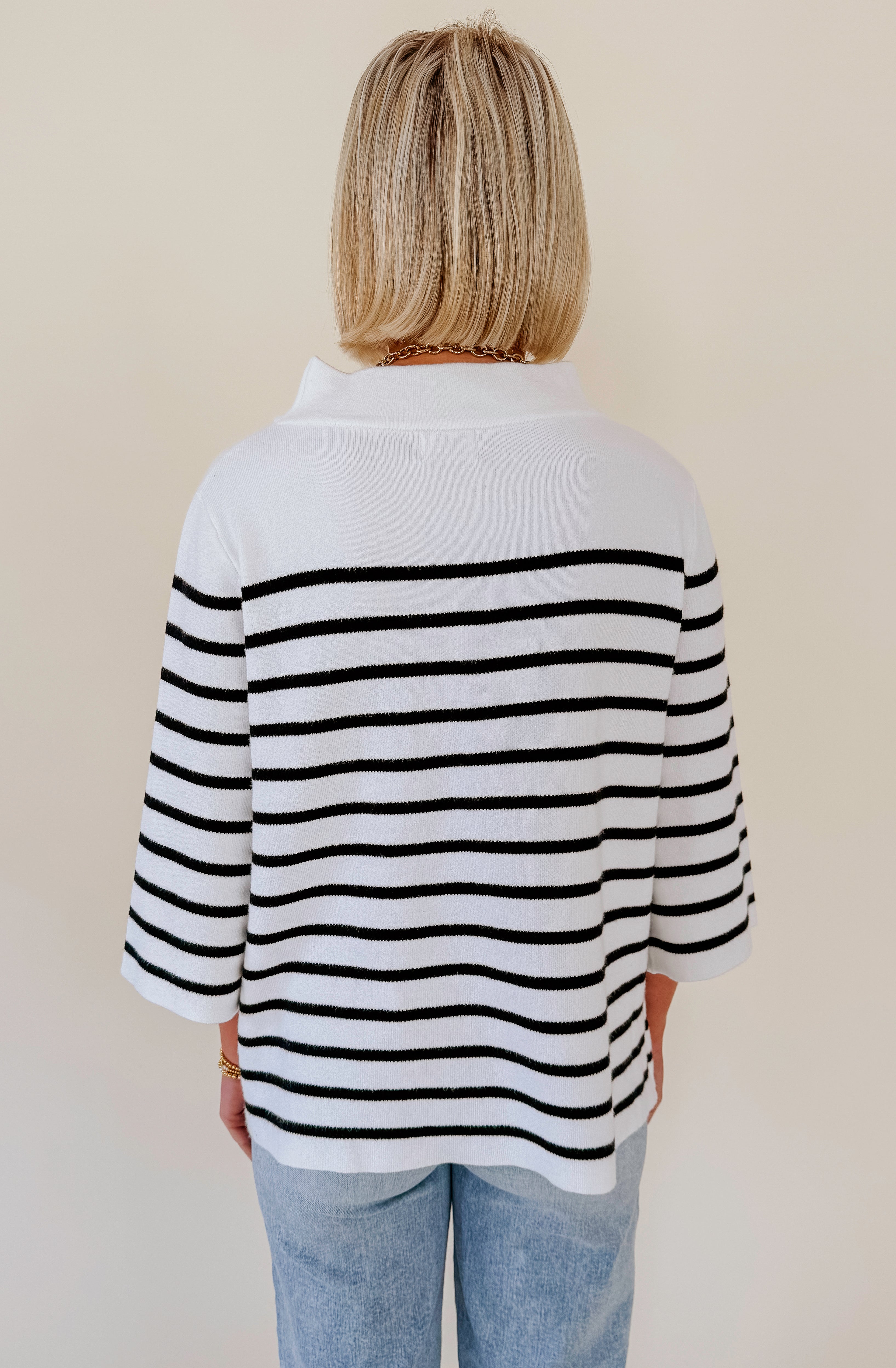 TAKE YOUR TIME MOCK NECK SWEATER