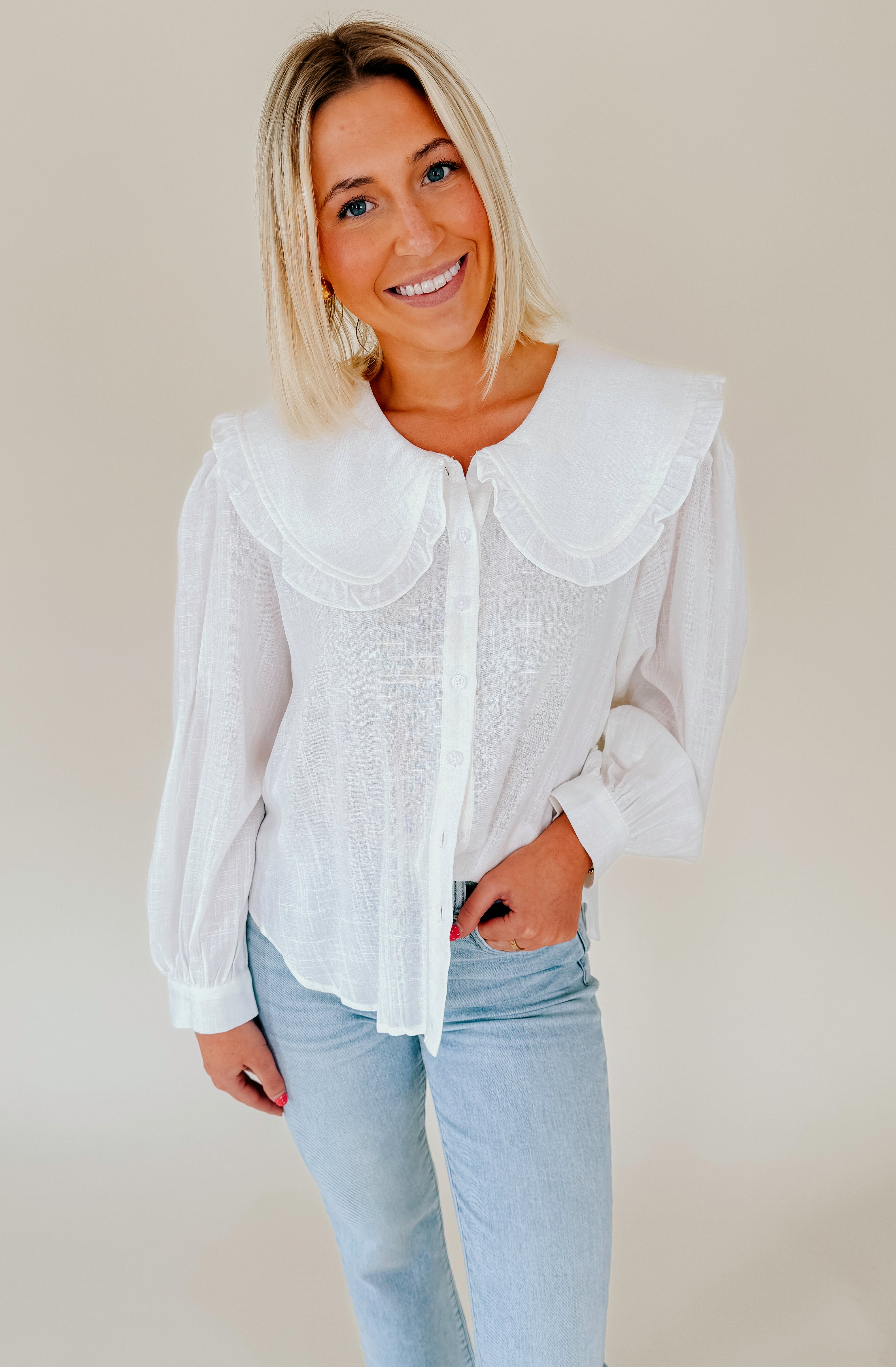 THE KAYCEE COLLARED BLOUSE