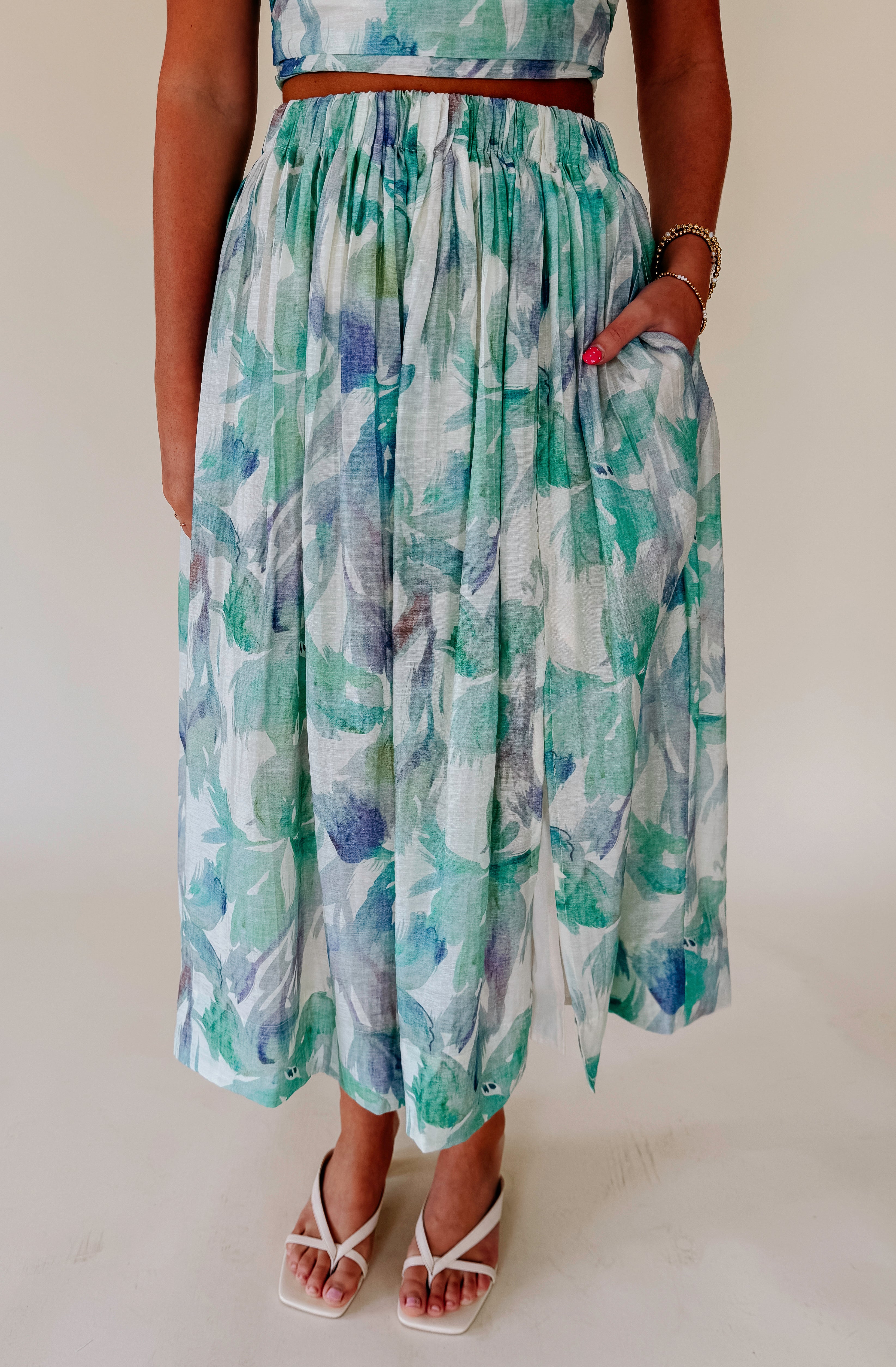 LUCY PARIS AMARI MIDI SKIRT