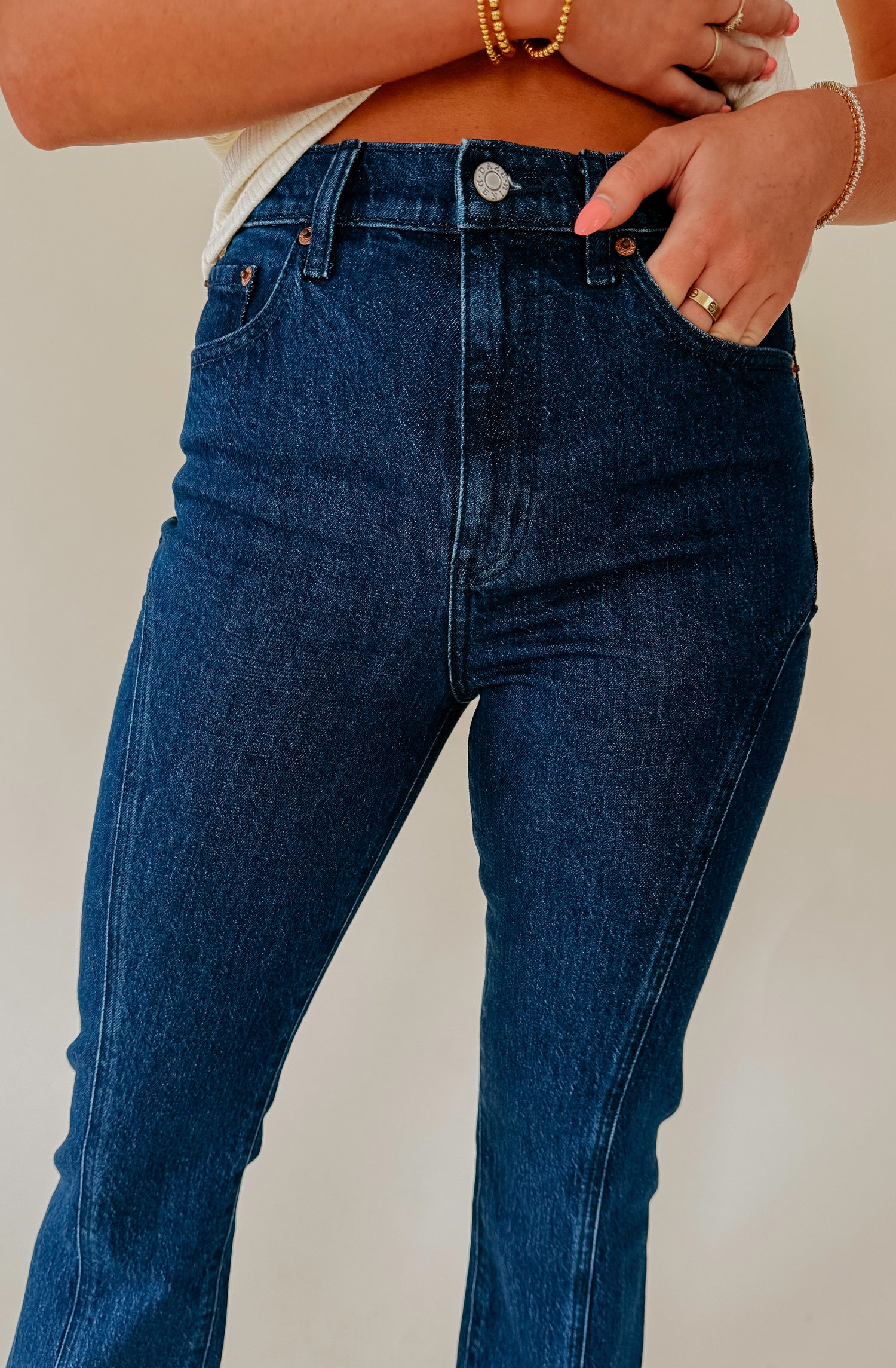 DAZE SOHO HIGH RISE ANKLE FLARE DENIM