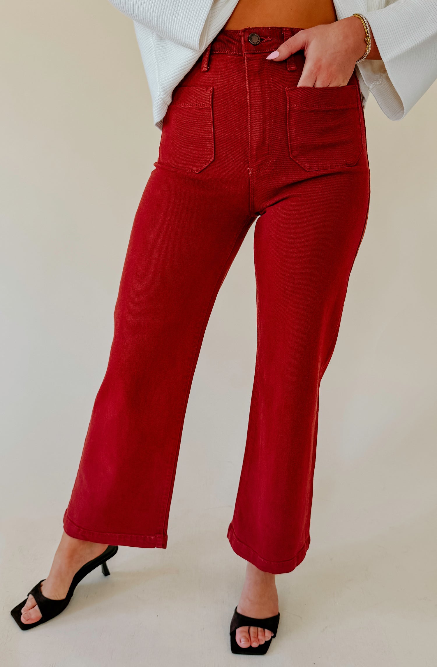 CANADIAN TUXEDO WIDE LEG PANT