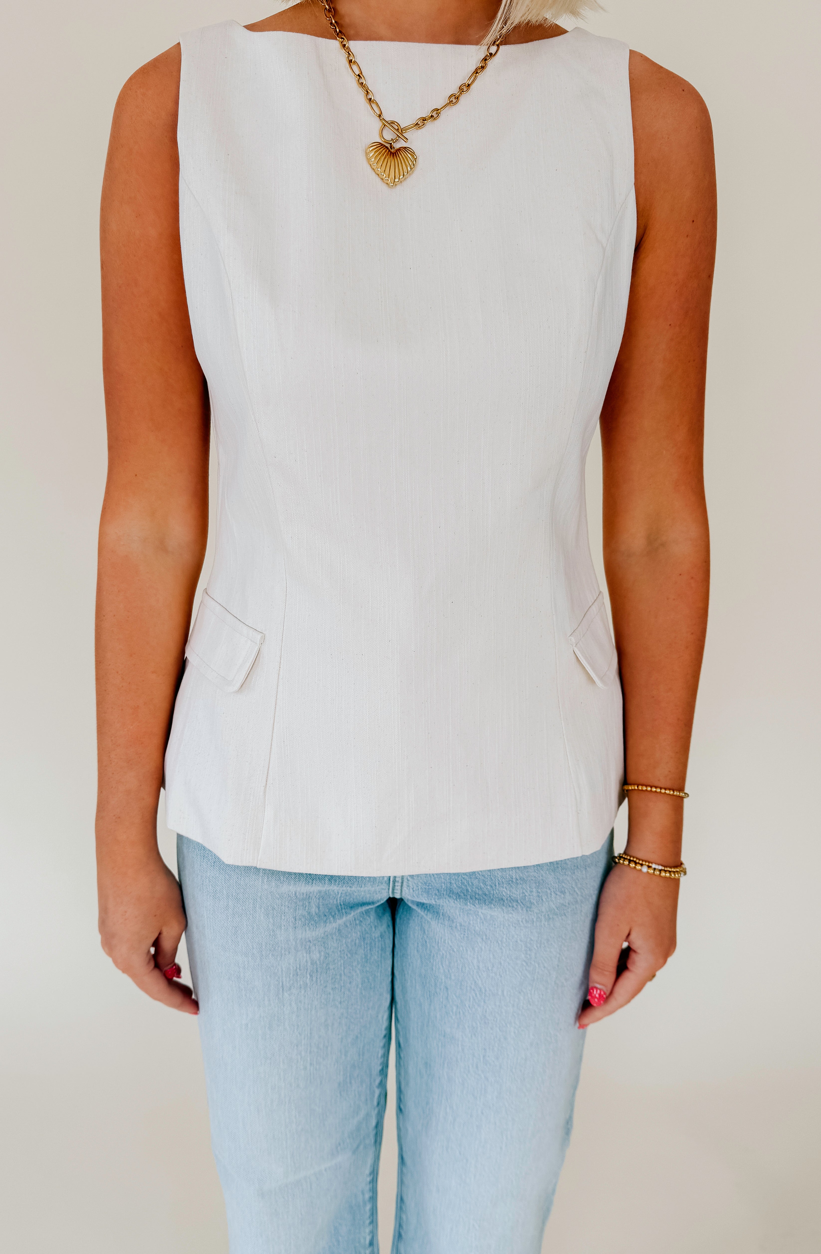 LINE AND DOT VENI TOP