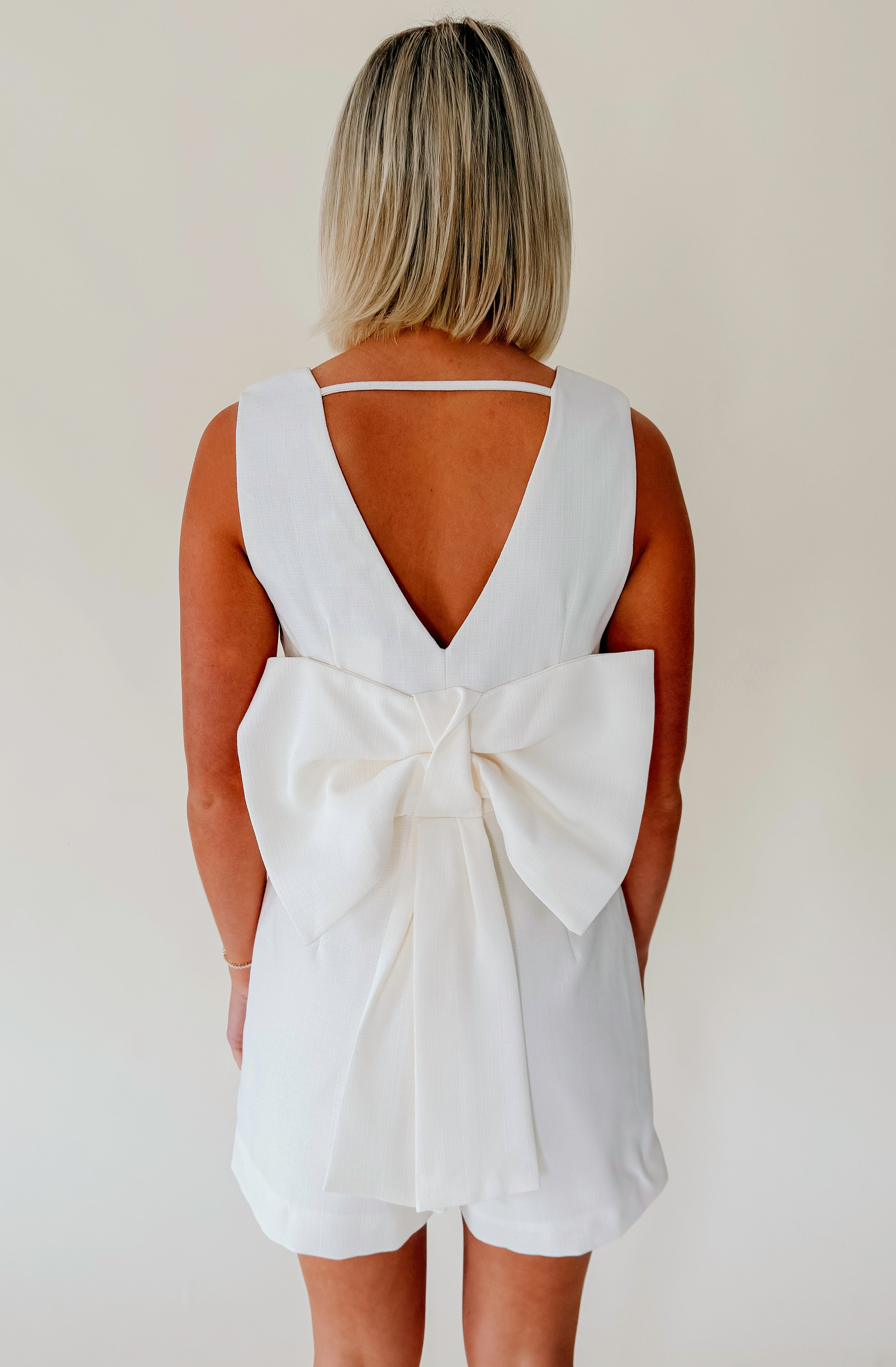TO THE CHAPEL BUTTONED ROMPER