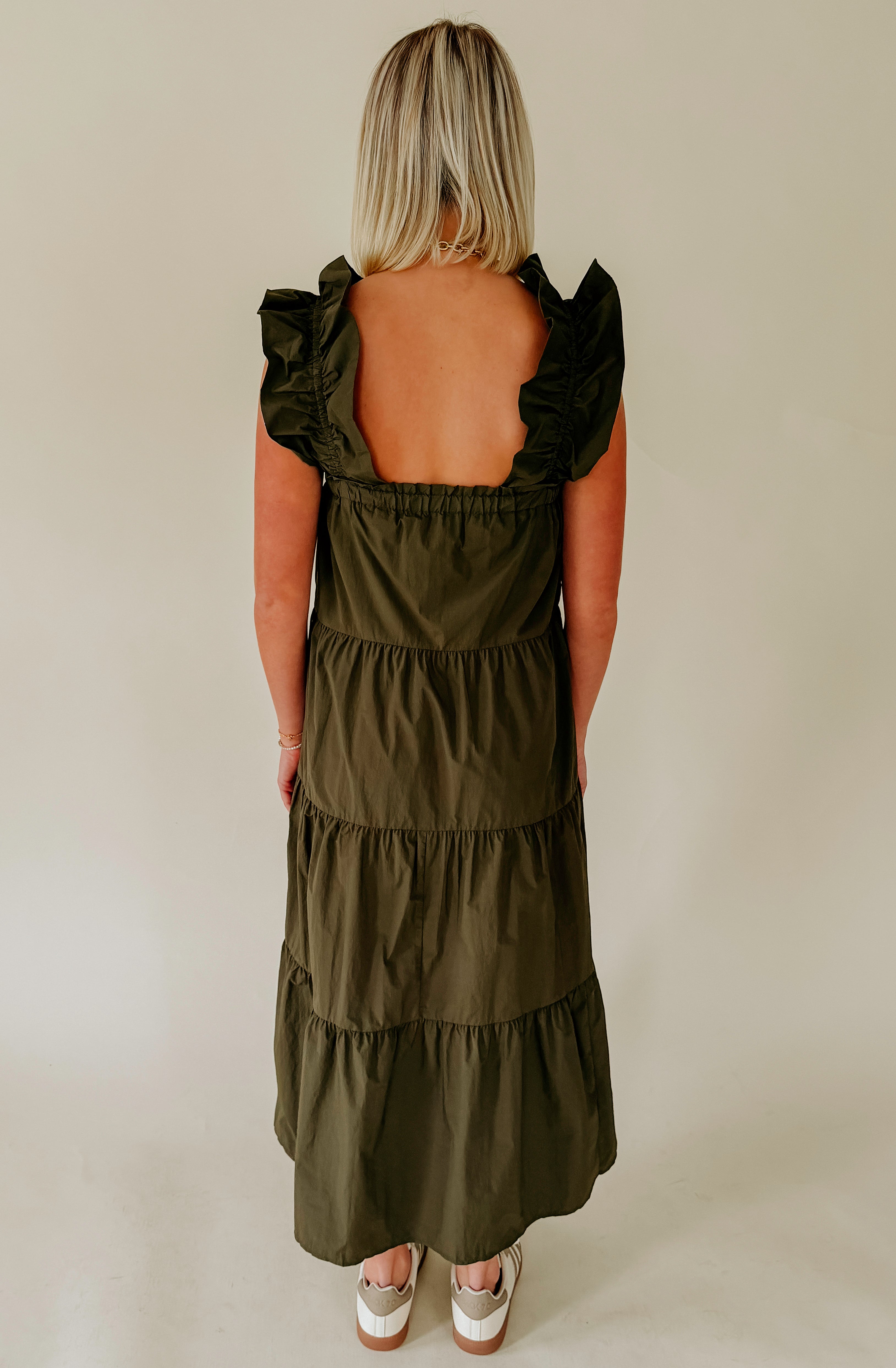 NO THOUGHTS REQUIRED MIDI DRESS