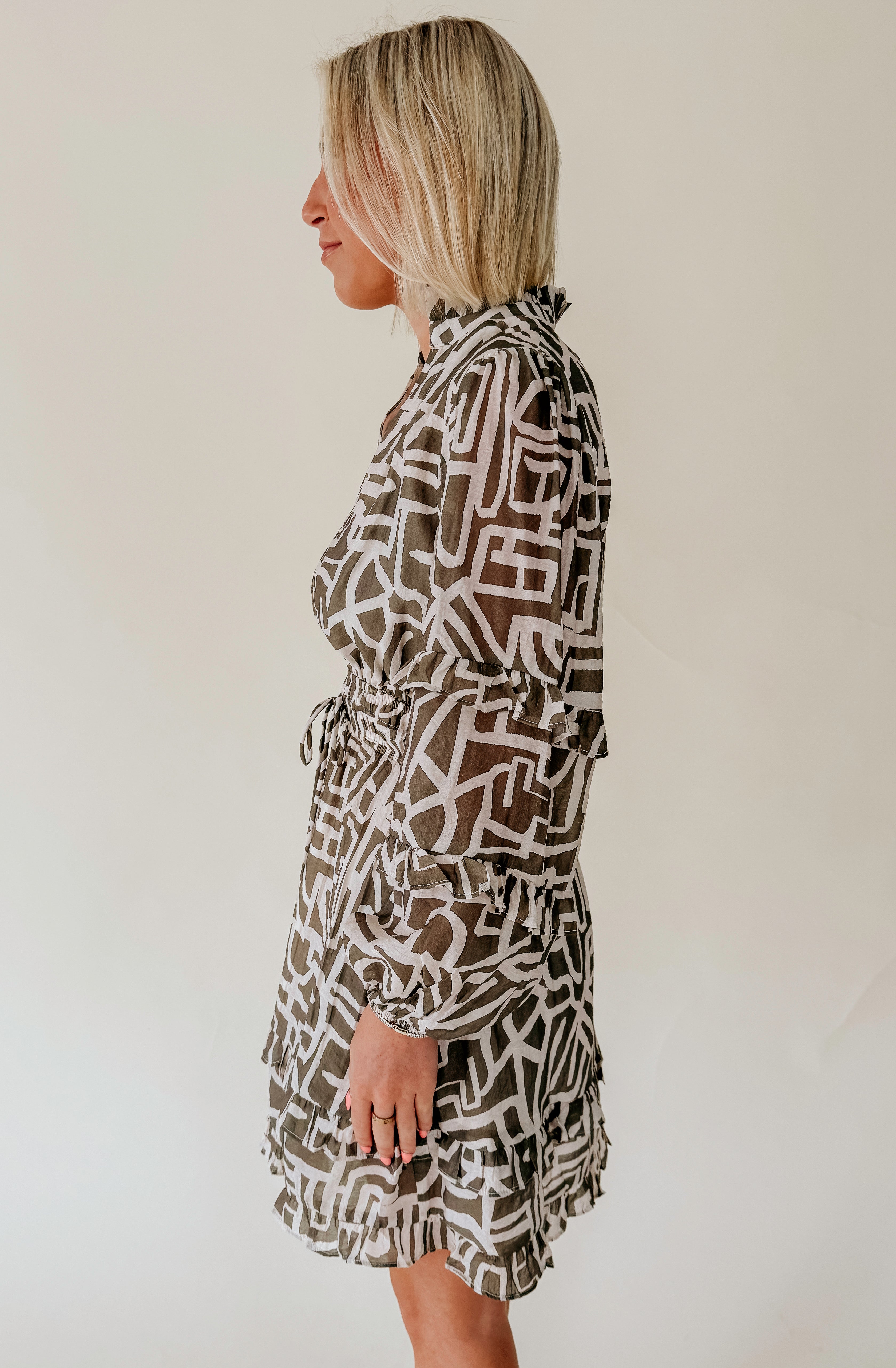 FELT RIGHT PRINTED DRESS