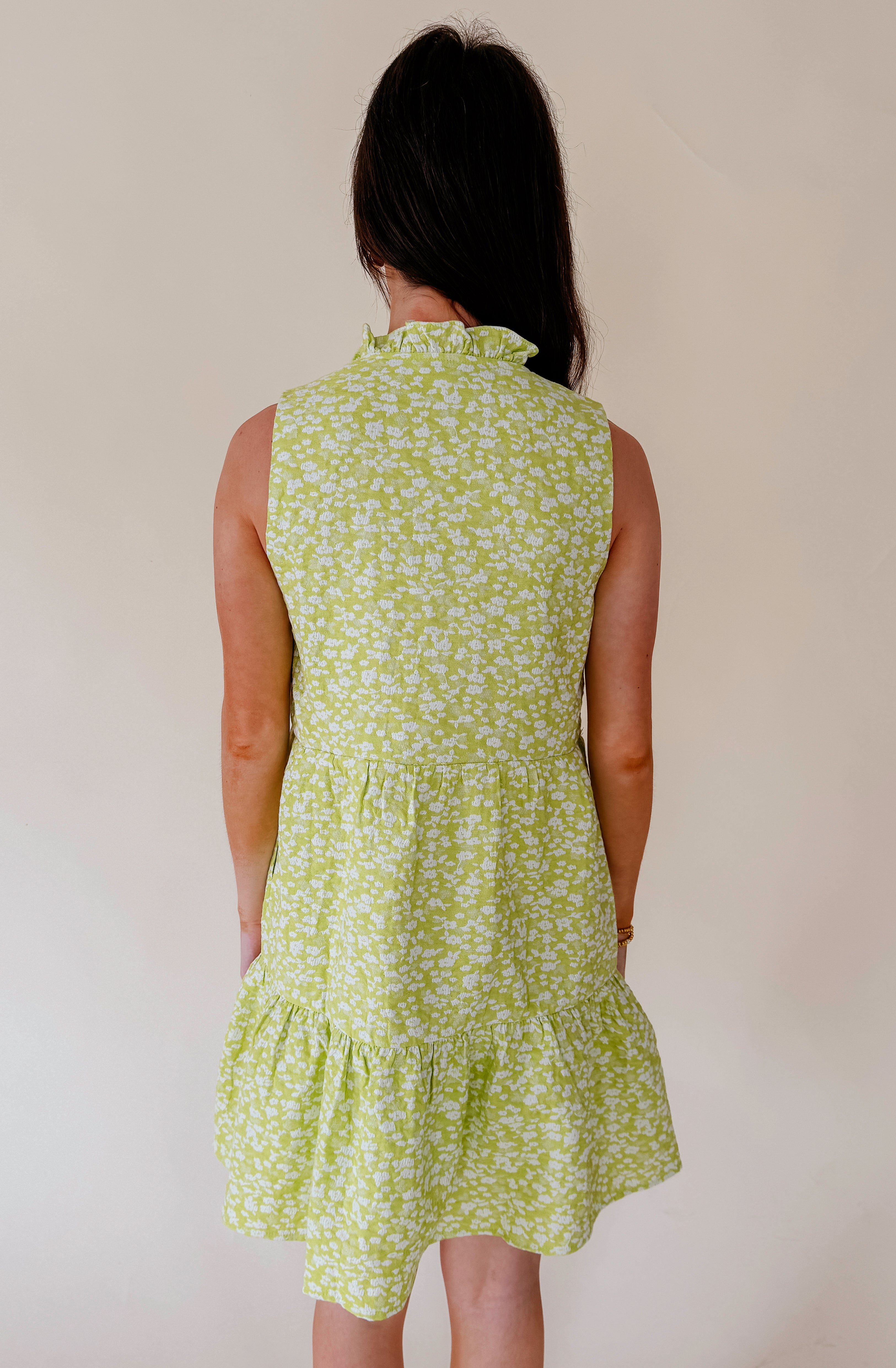 ON THE ROCKS TEXTURED DRESS