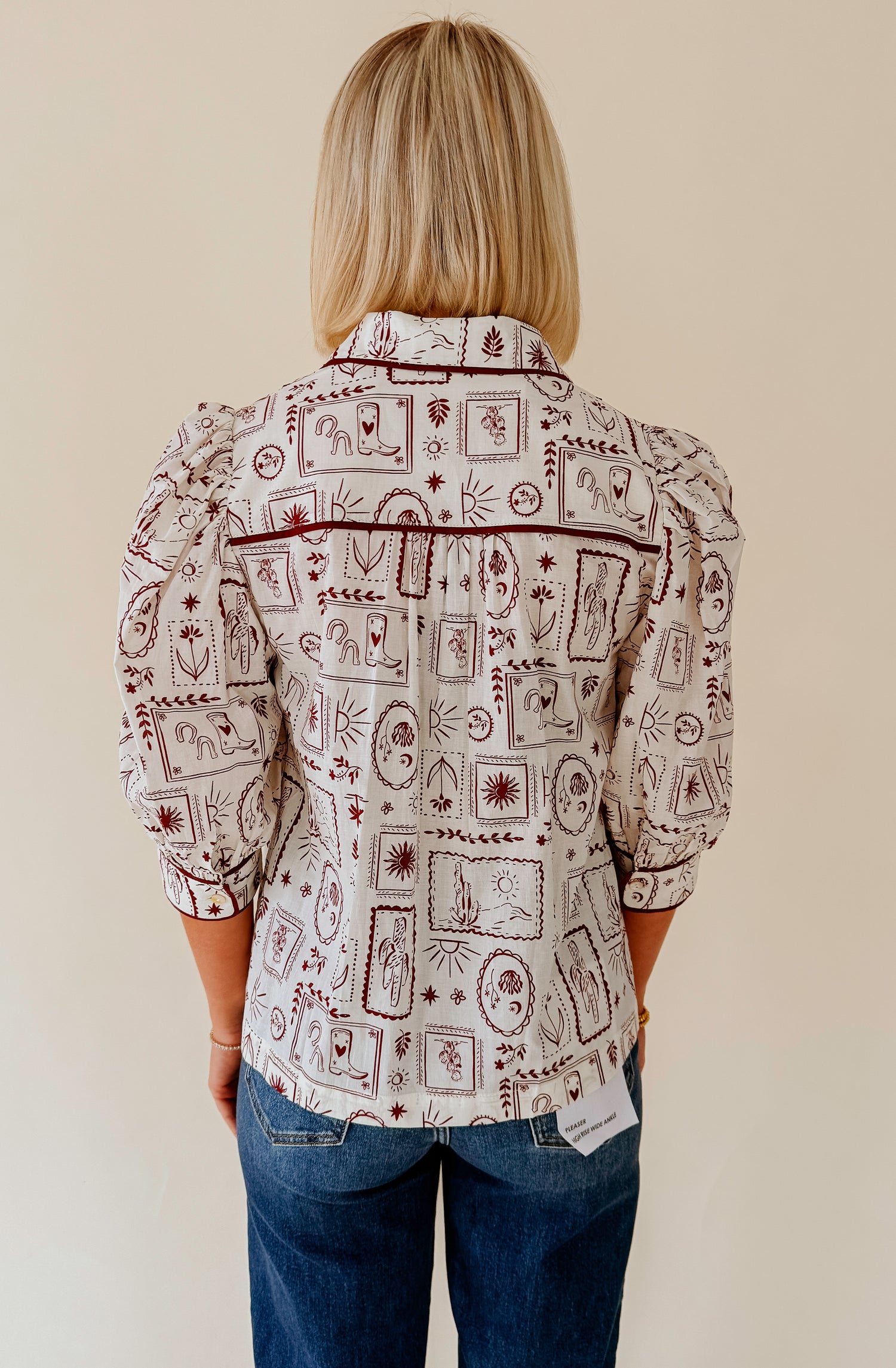 YOUR OWN WAY PRINTED BLOUSE