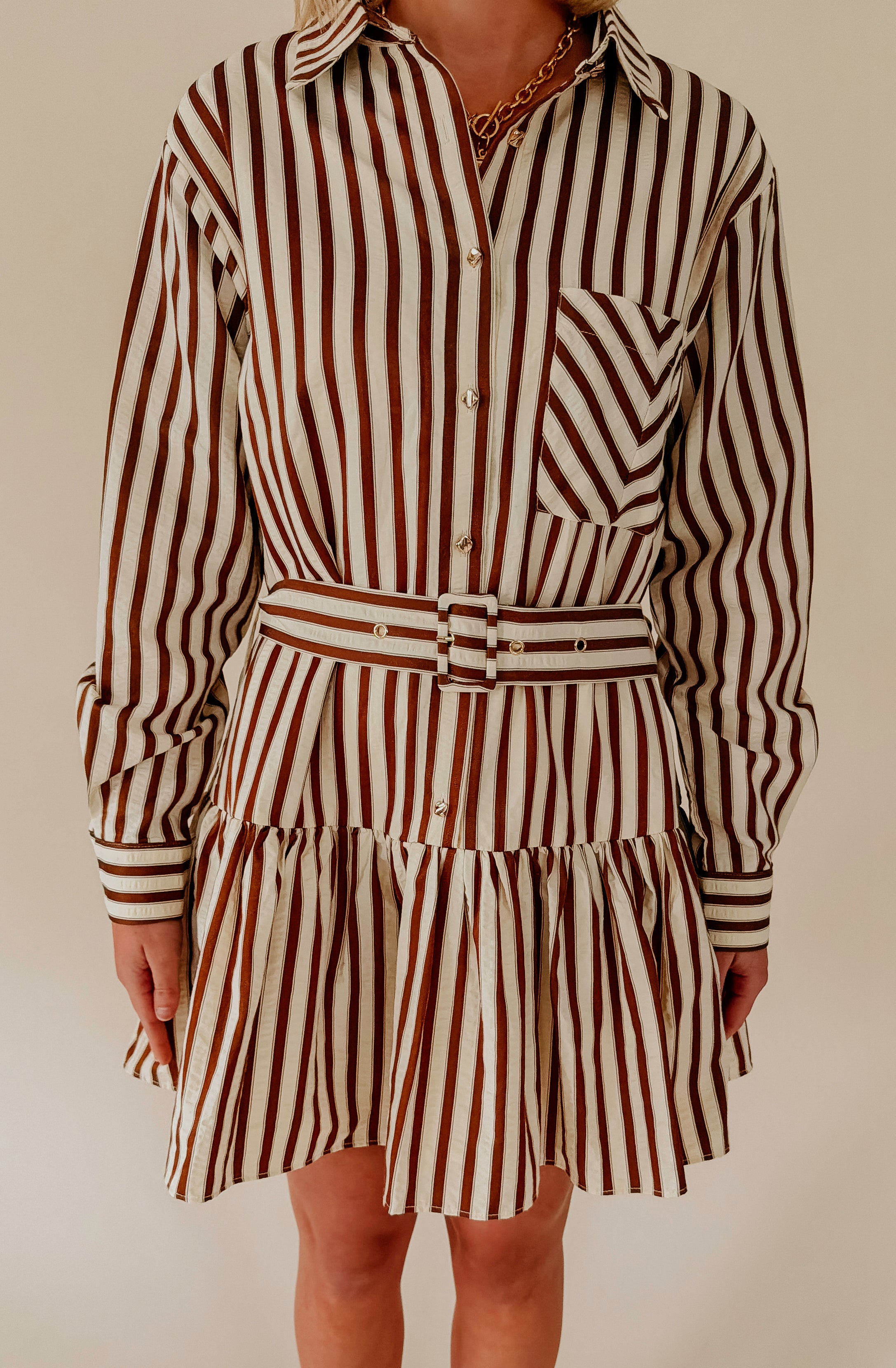 THE CHARLESTON STRIPED DRESS