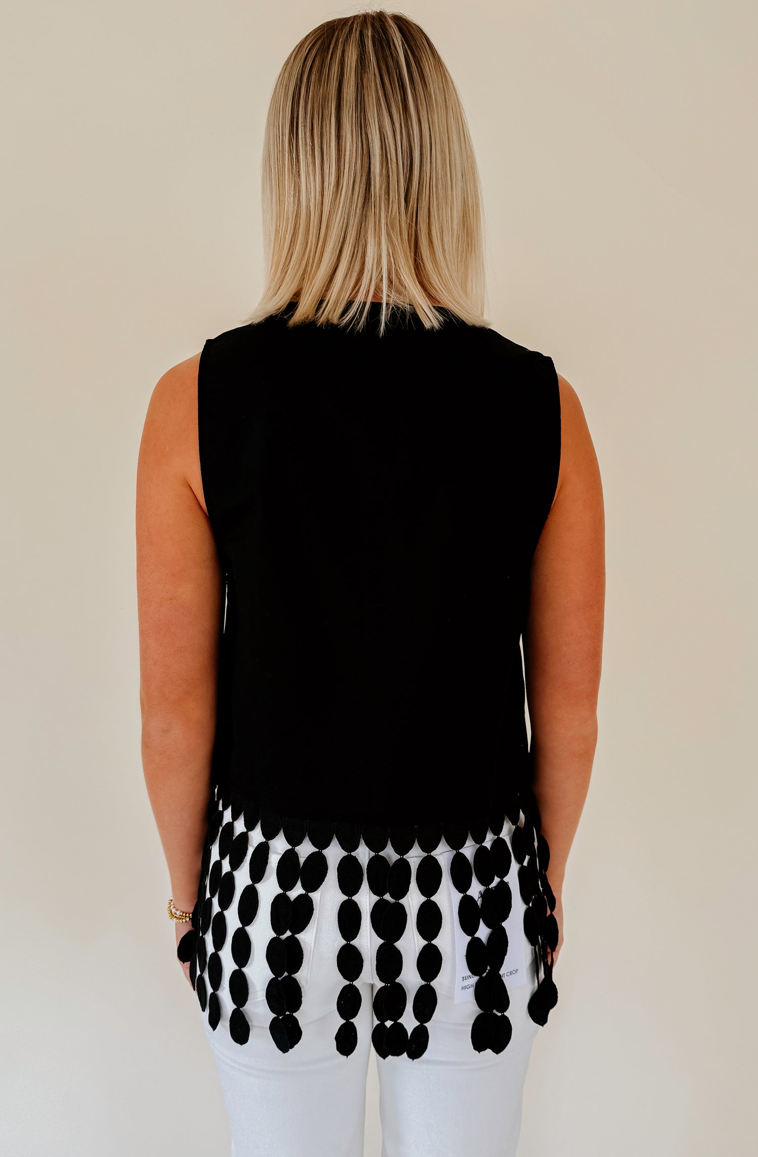 JUST FOR FUN LACE FRINGE TOP