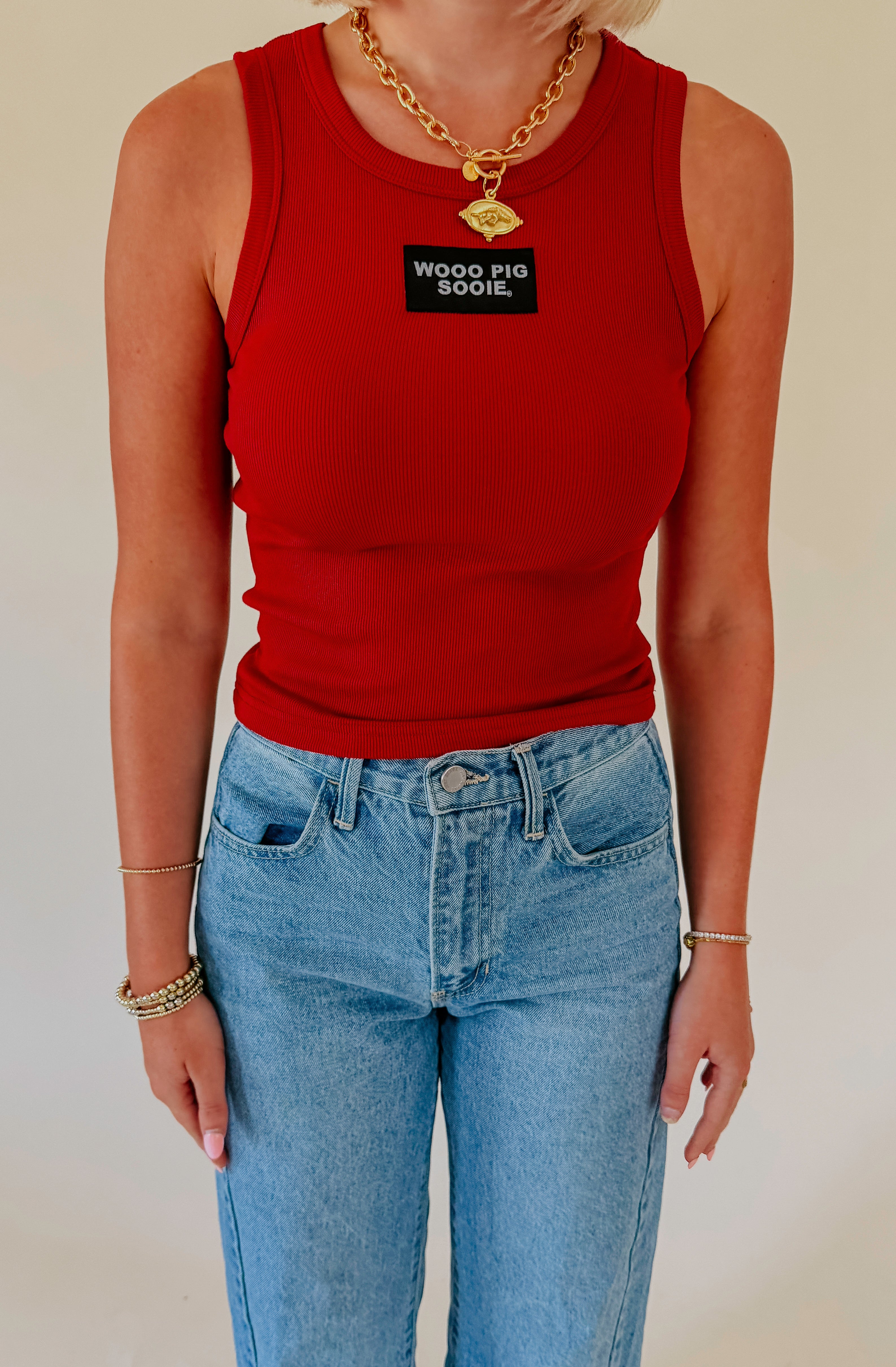 THE LIZ RIBBED PATCH ARKANSAS TANK