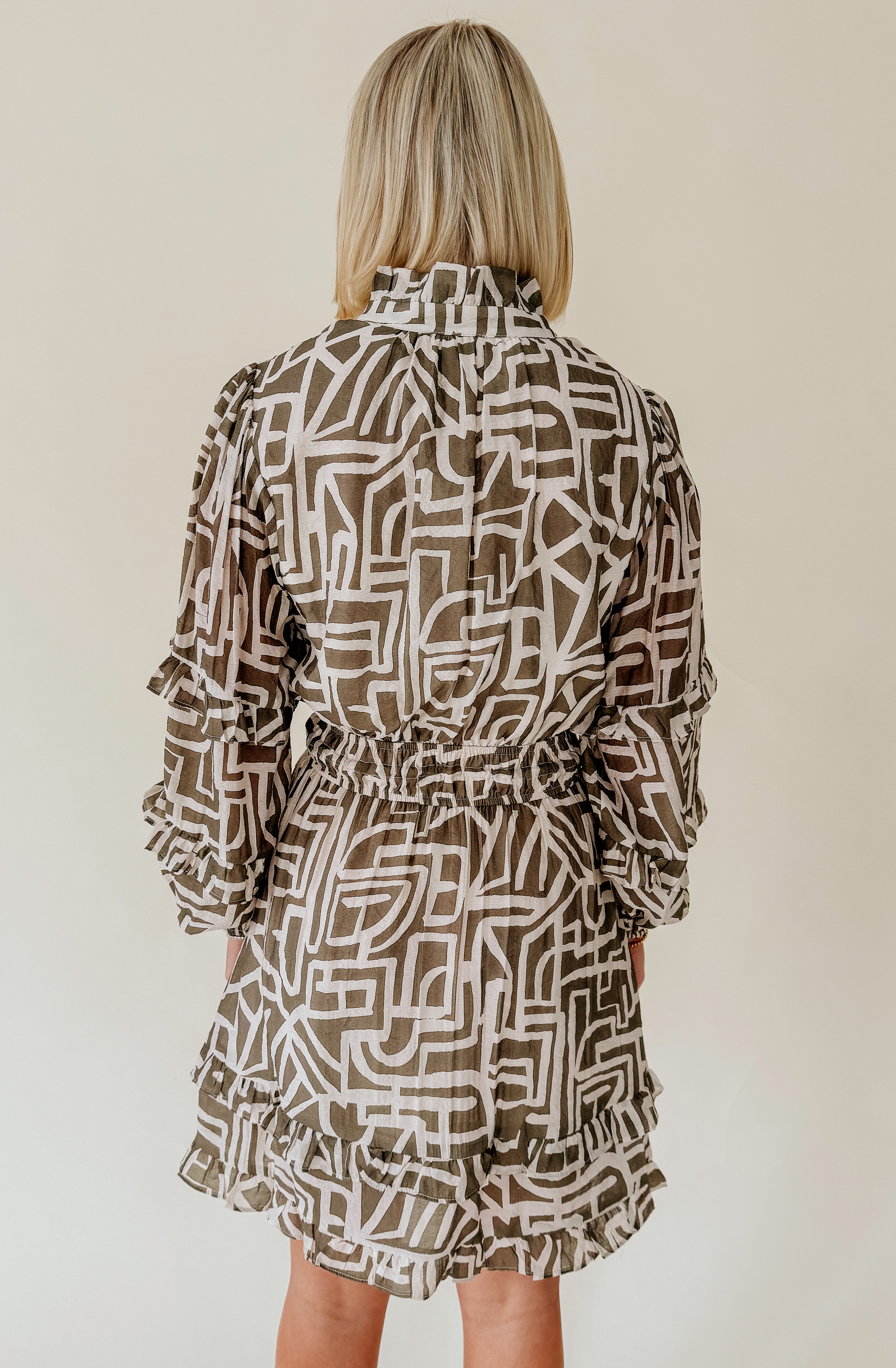 FELT RIGHT PRINTED DRESS