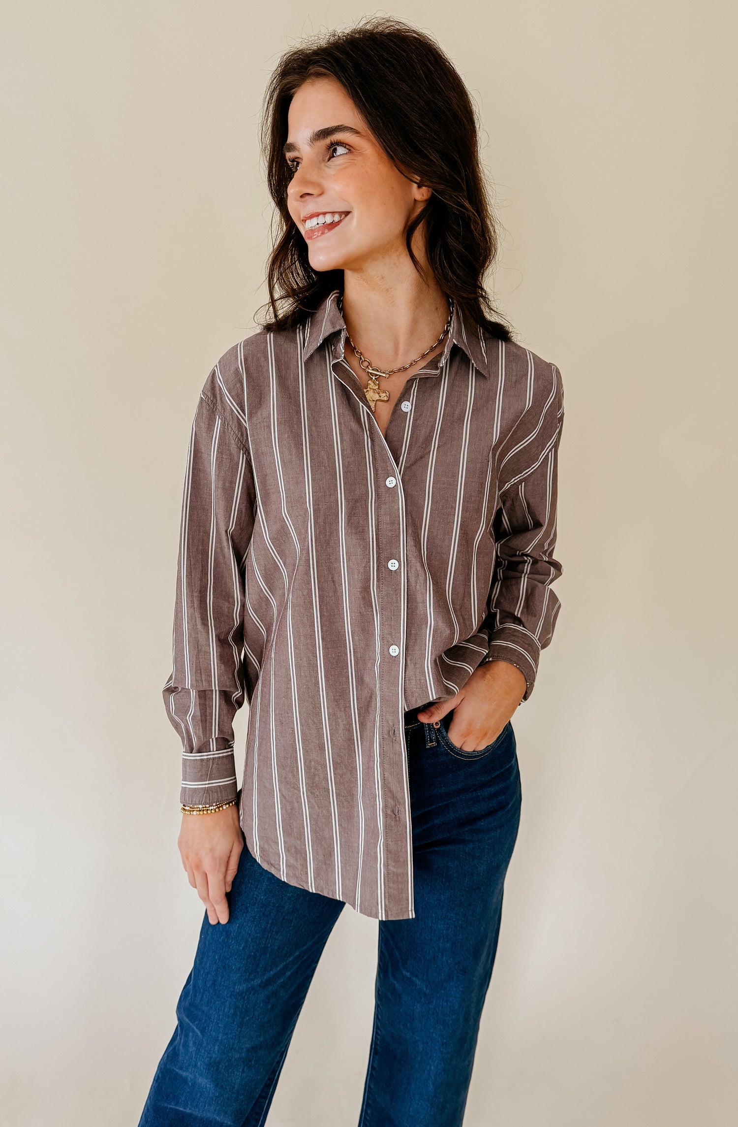 Z SUPPLY SEAPORT STRIPED POPLIN SHIRT