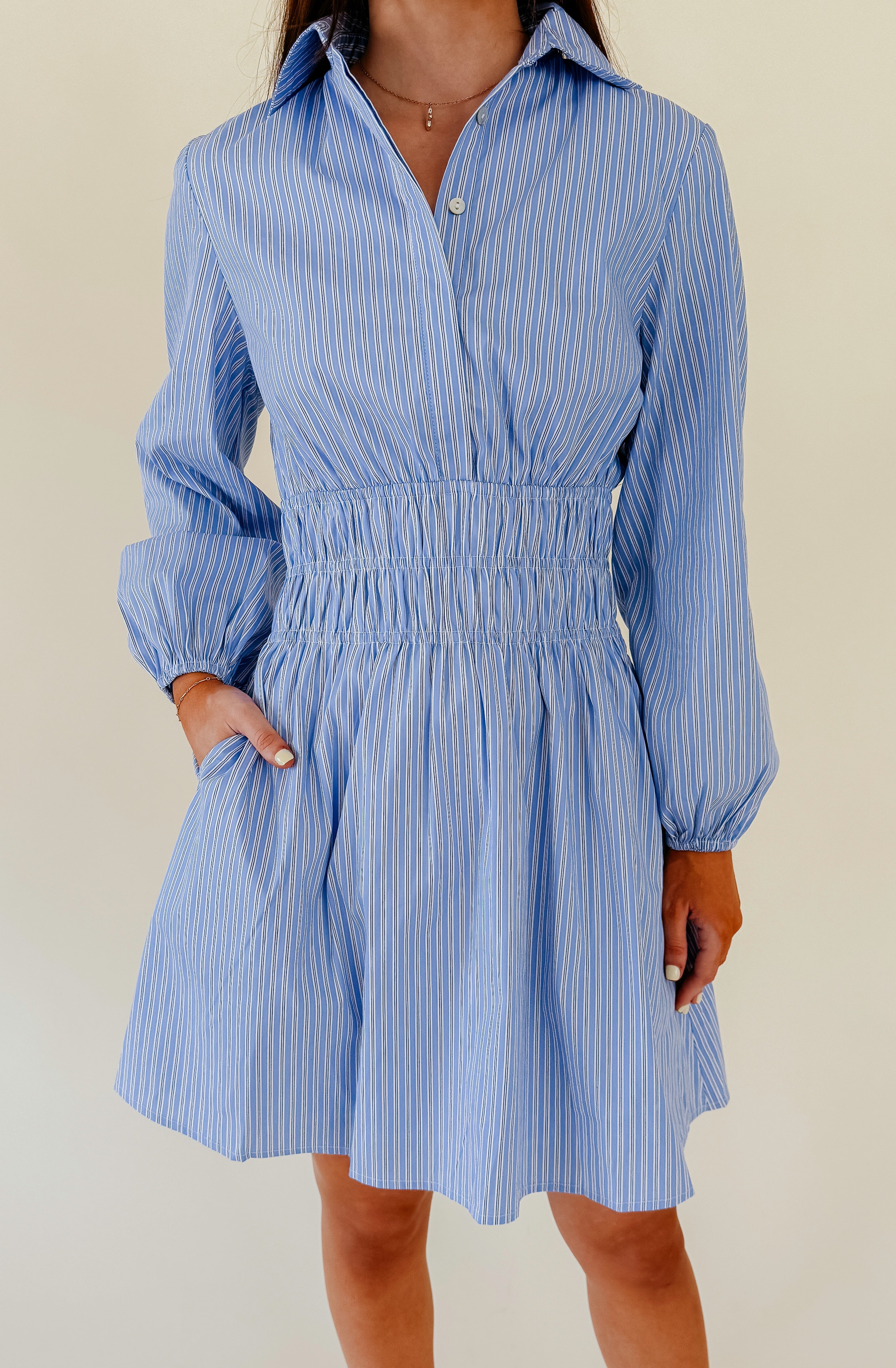 DAY READY STRIPED DRESS