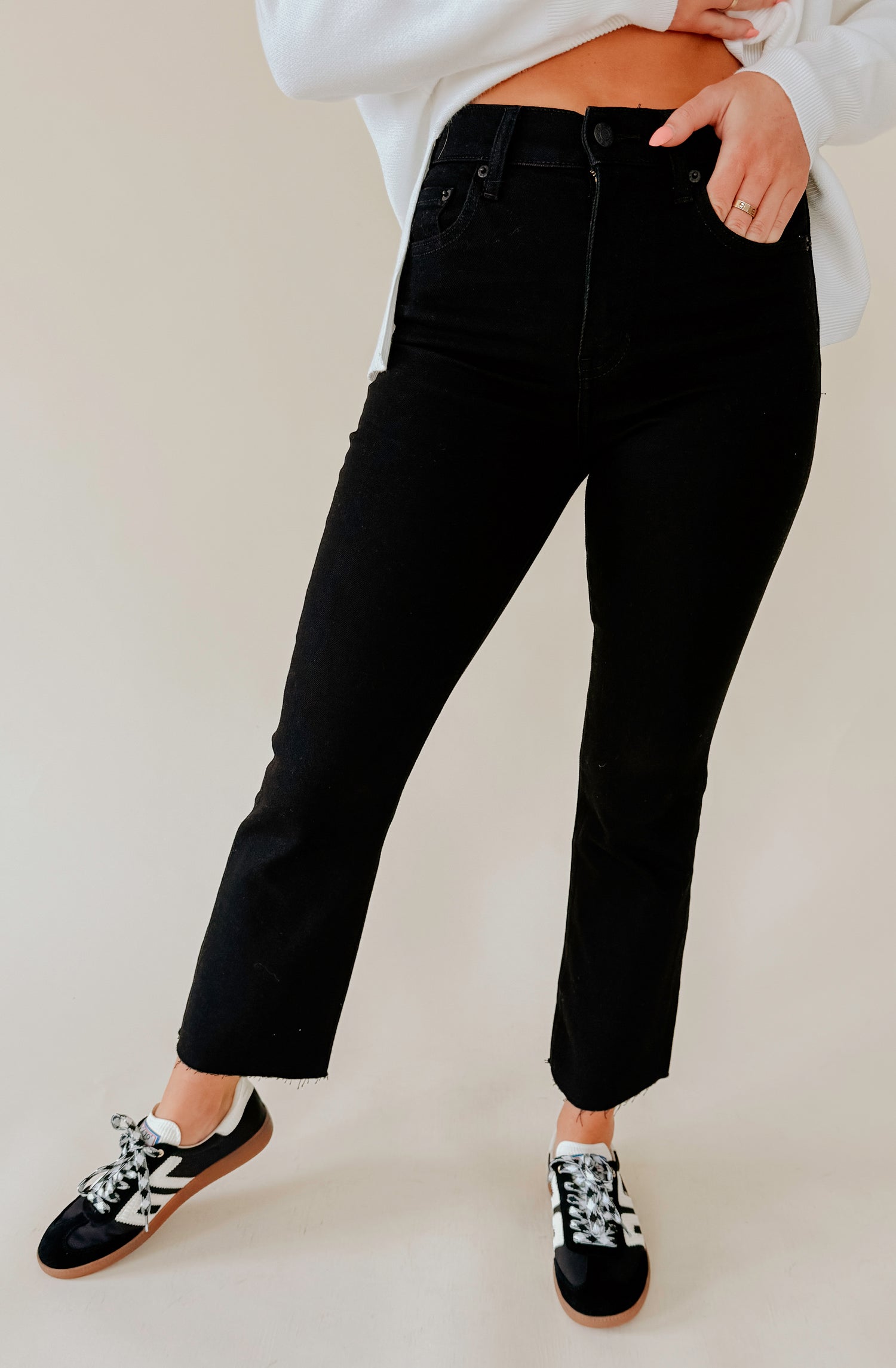 DAZE SHY GIRL HIGH RISE CROP IN AFTER PARTY