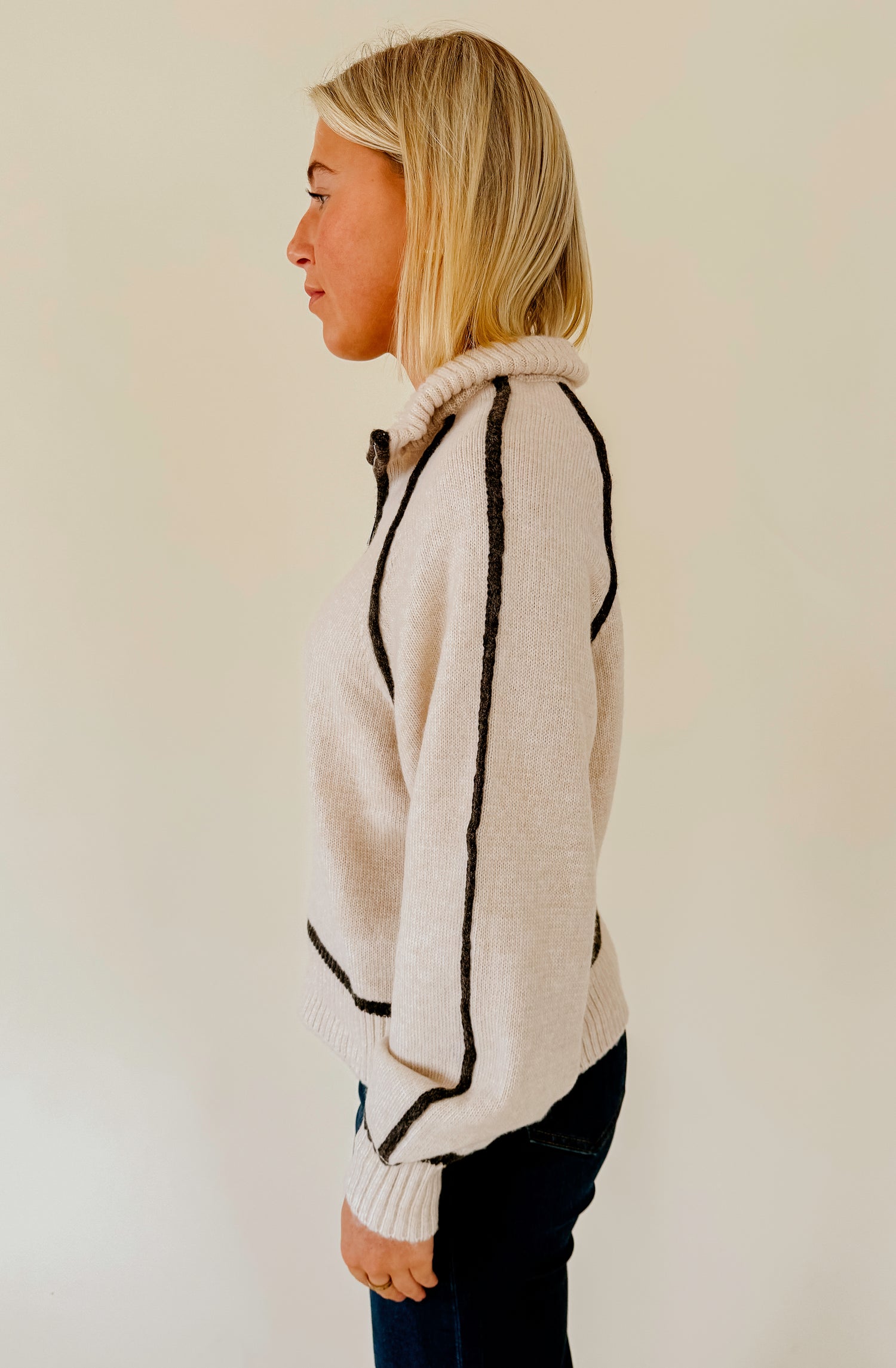 Z SUPPLY ALPS QUARTER ZIP SWEATER