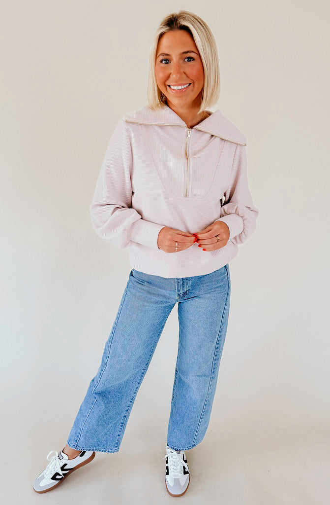 JOHNNY COLLAR QUARTER ZIP