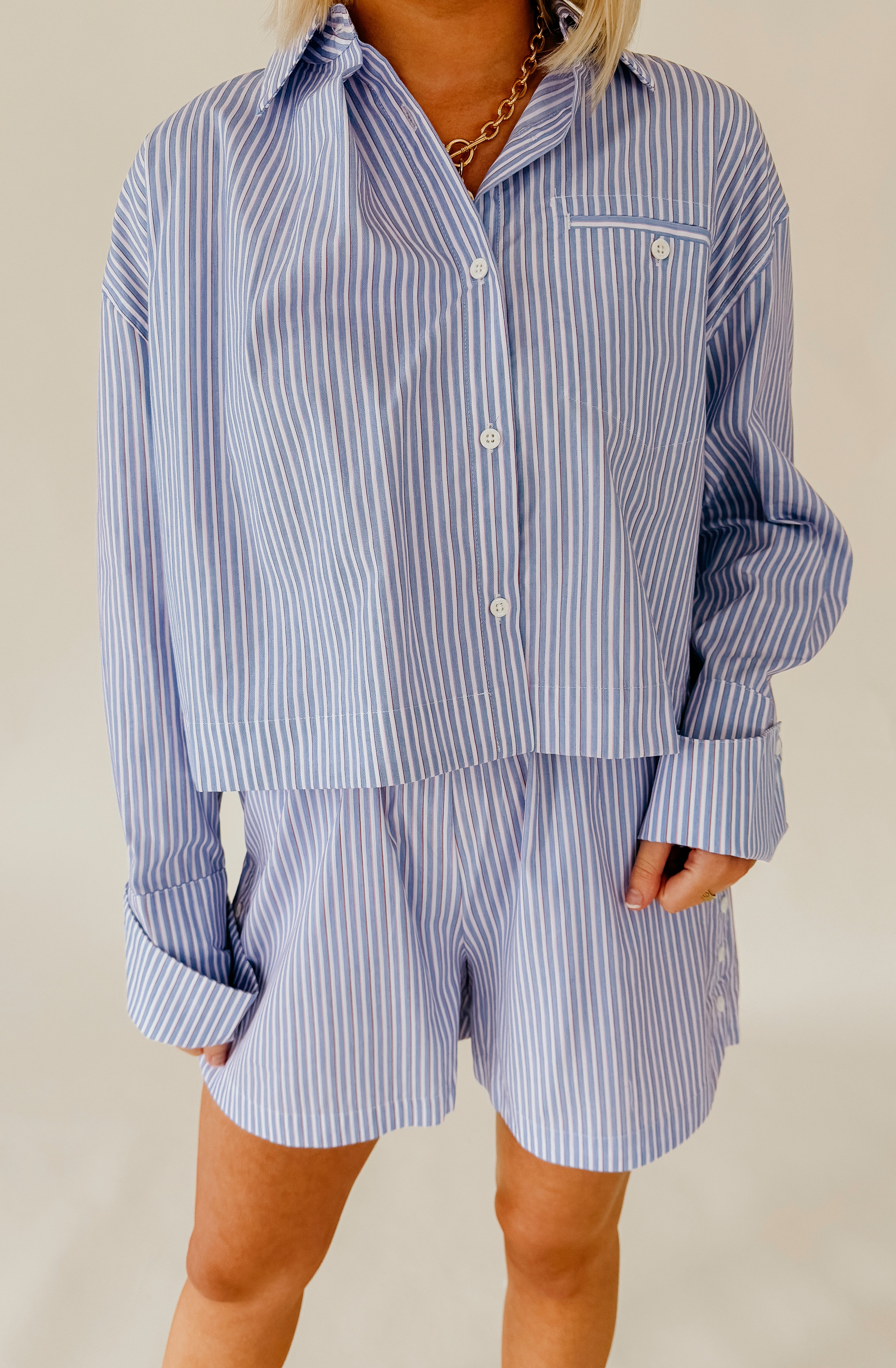 FRNCH NAELA BUTTONED TOP