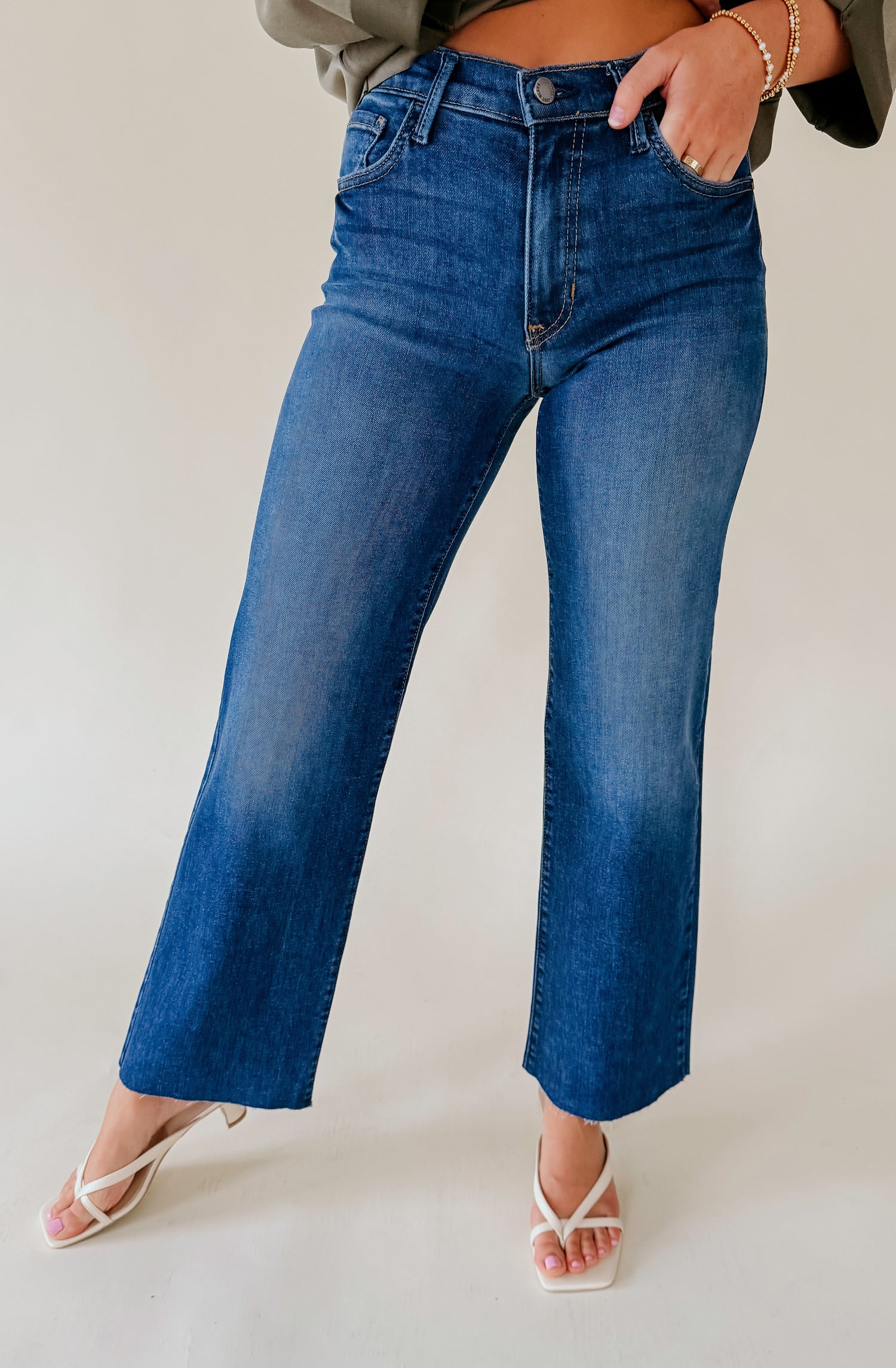 JUST BLACK SLIM PALAZZO SCISSOR CUT DENIM