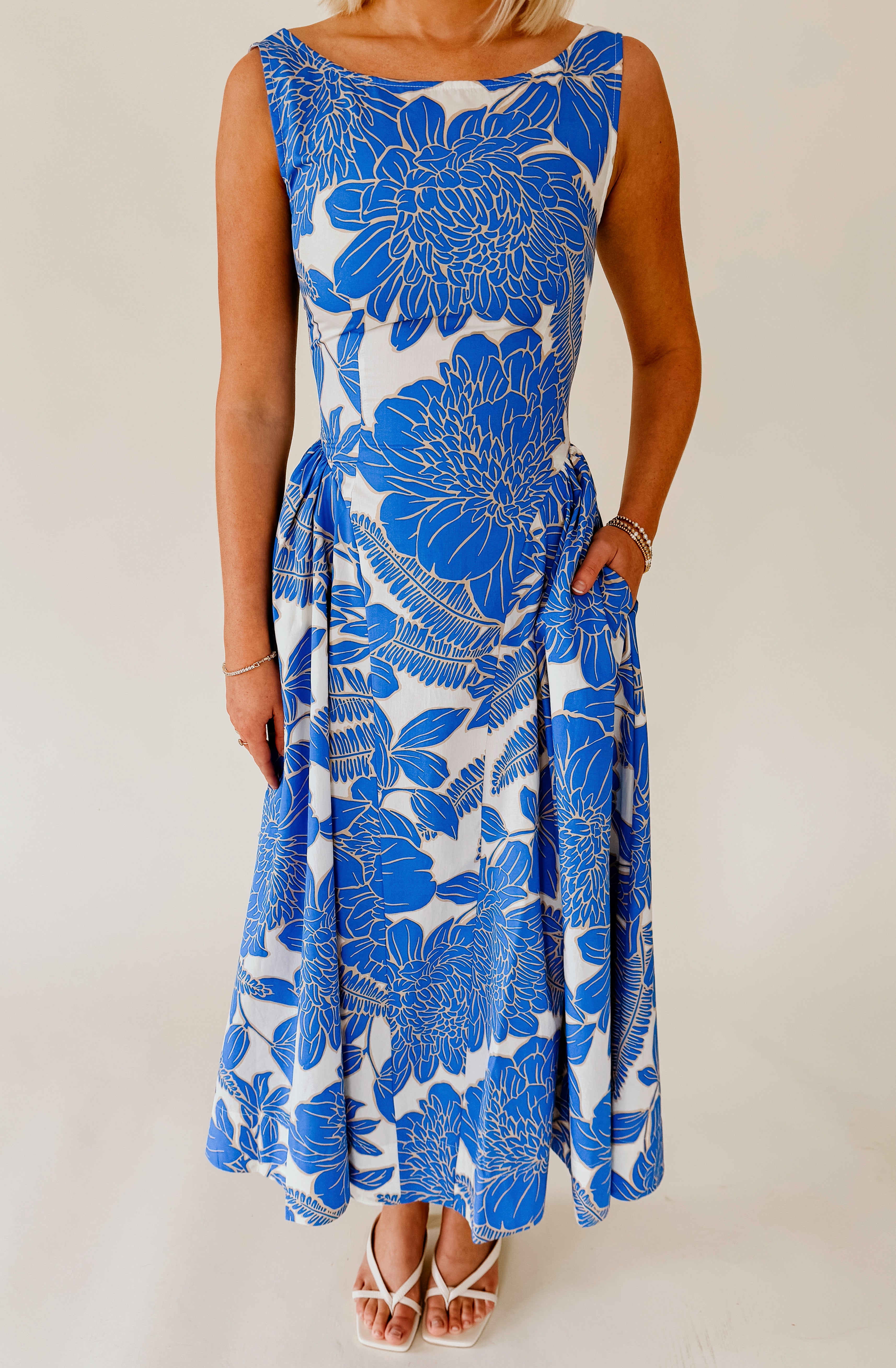 GARDEN PARTY FLORAL MIDI