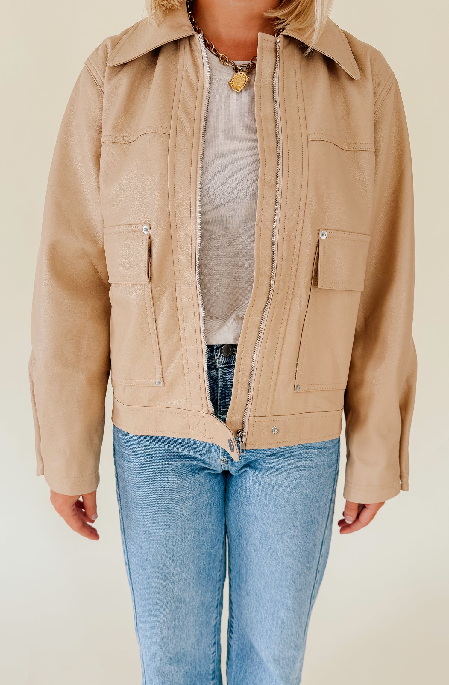 TO THE RESCUE POCKET DETAILED BOMBER JACKET