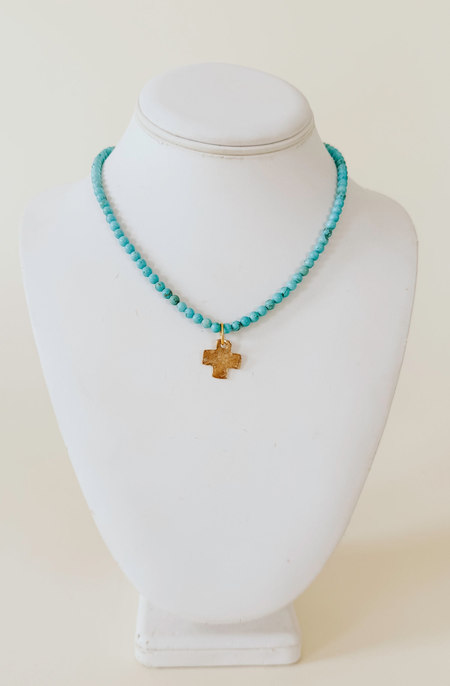 SUSAN SHAW ALYS CROSS NECKLACE
