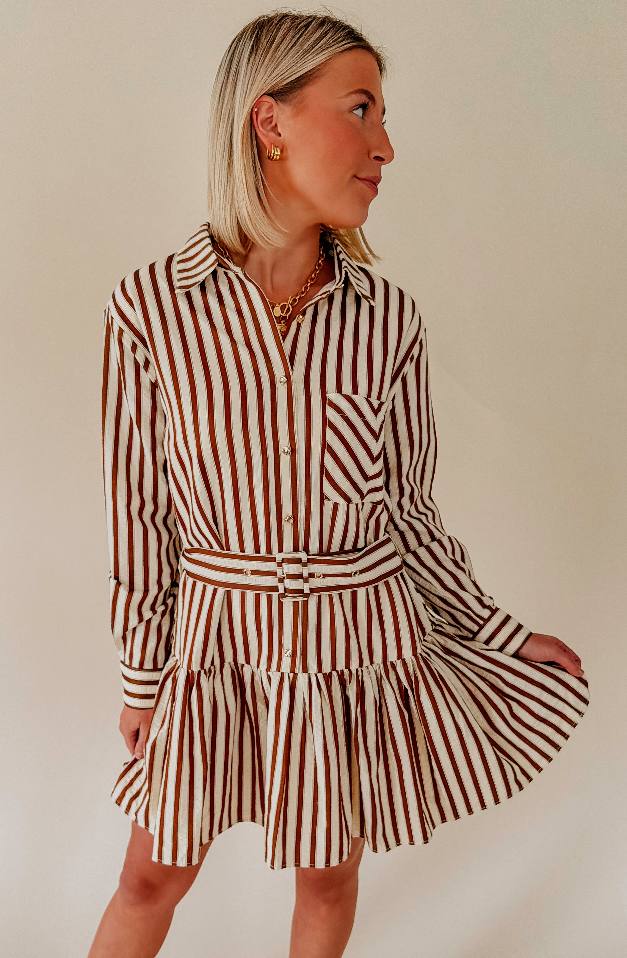 THE CHARLESTON STRIPED DRESS