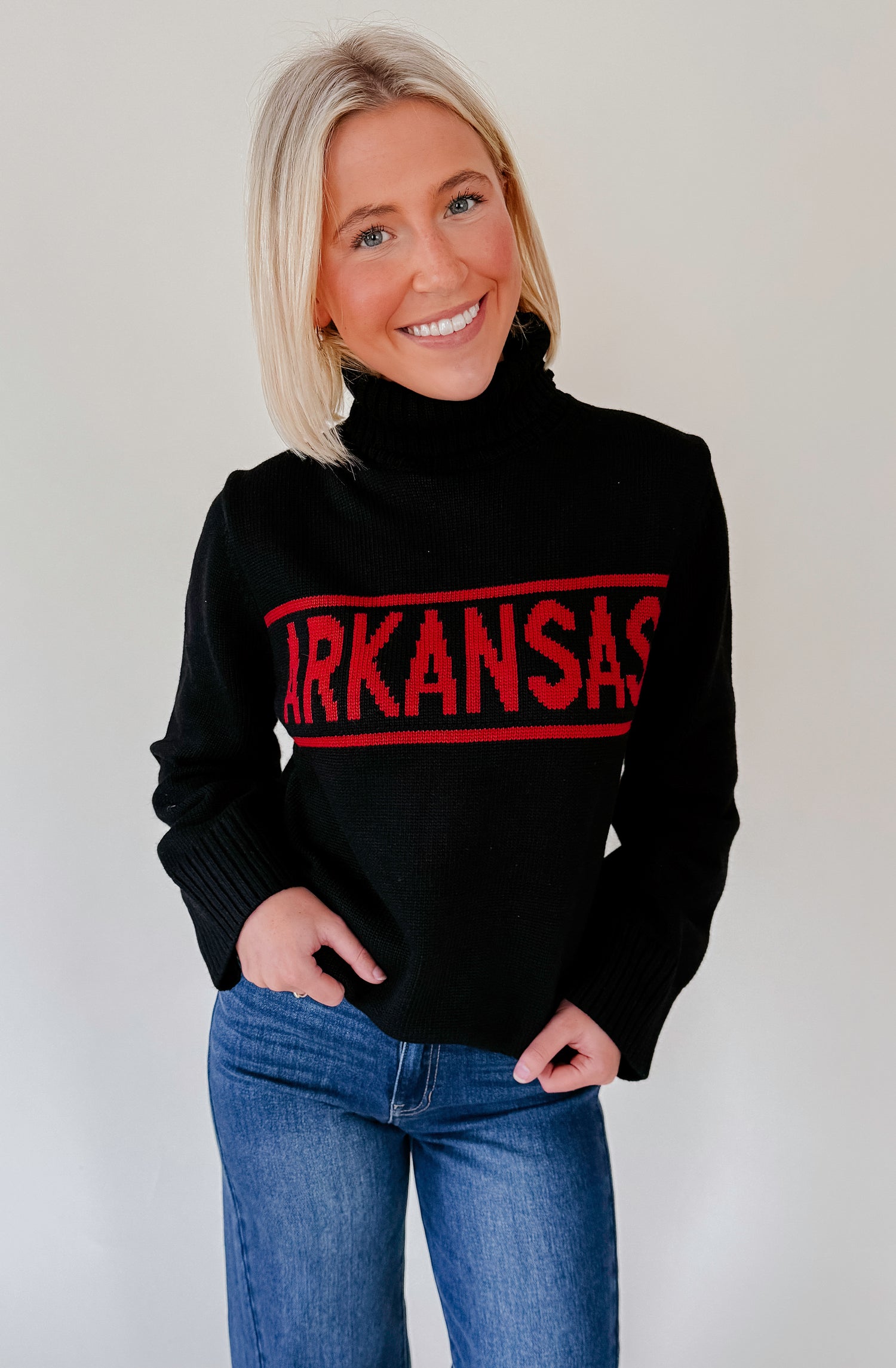 ARKANSAS ROLLED TURTLENECK SWEATER