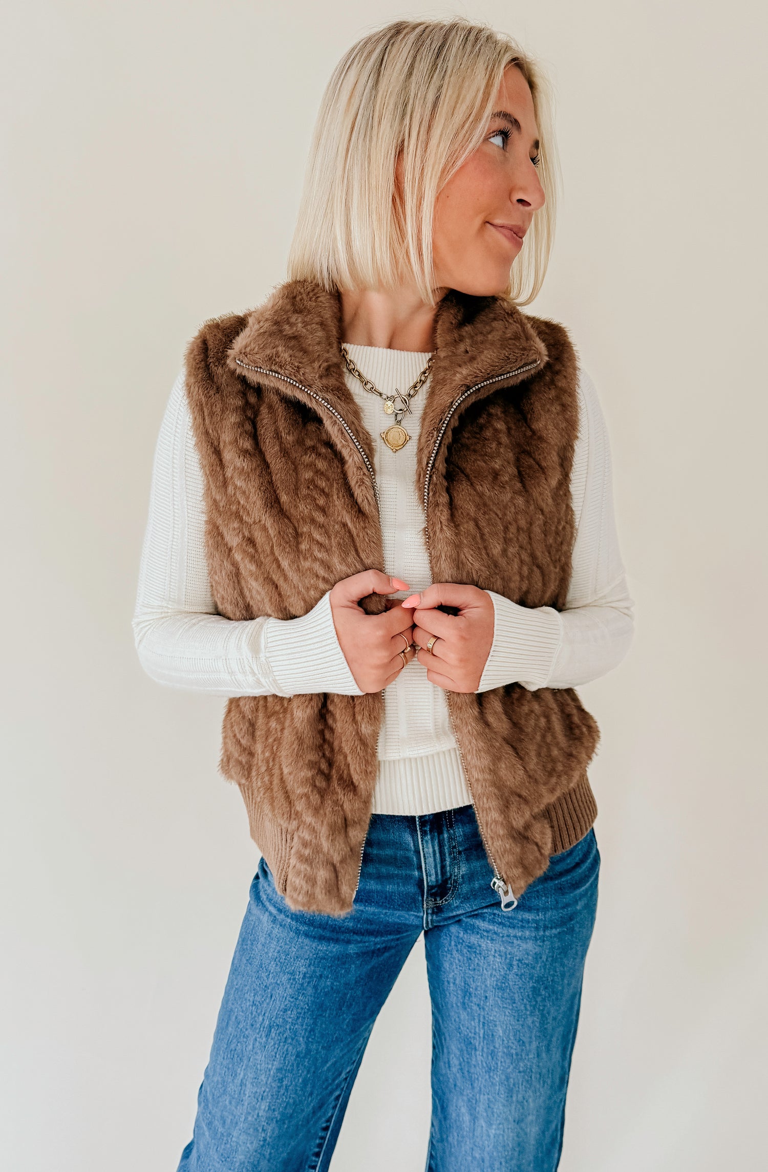 HEARTLOOM IIANA FAUX FUR VEST
