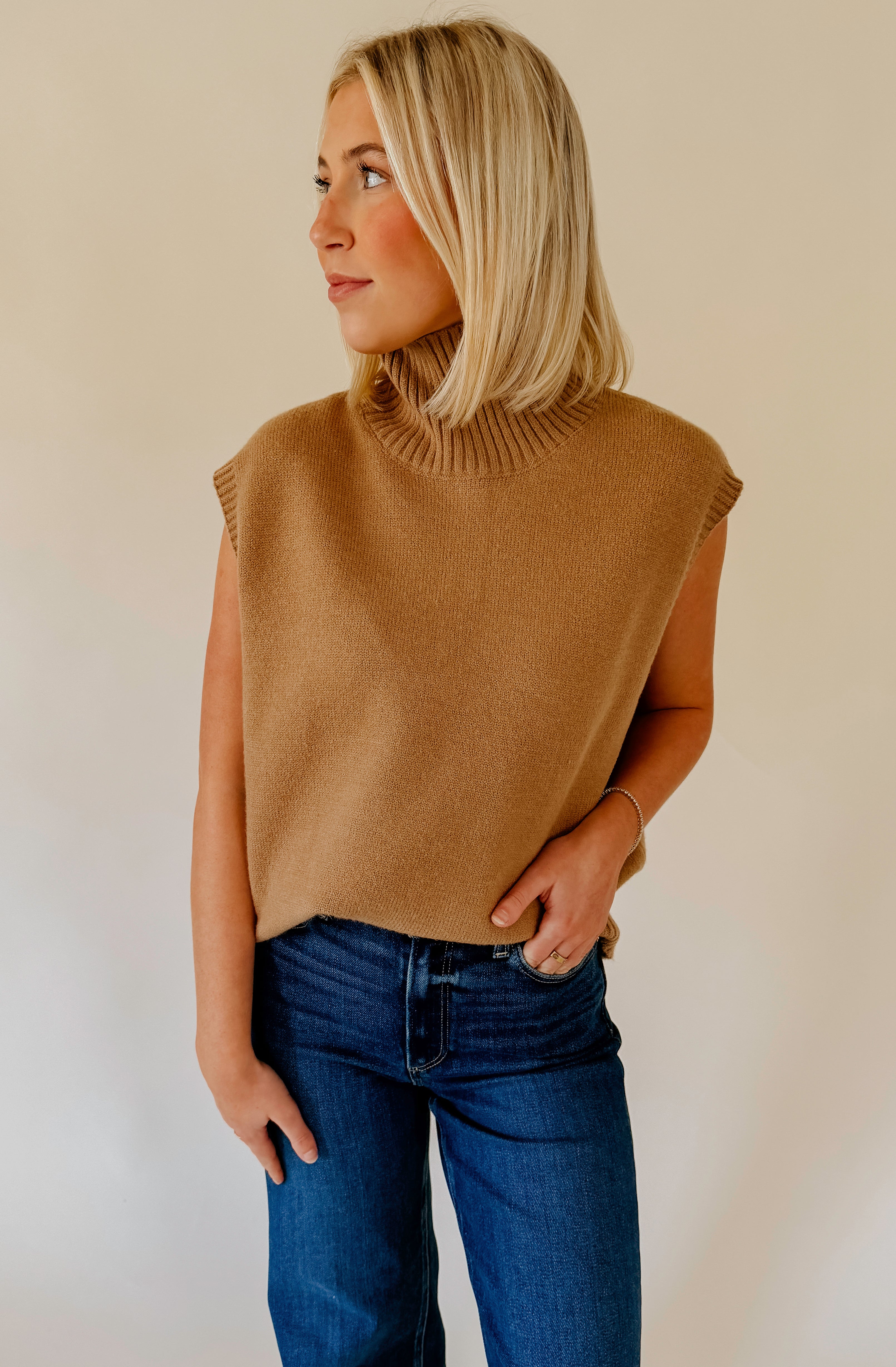 LOVE YOU A LATTE MOCK NECK SWEATER