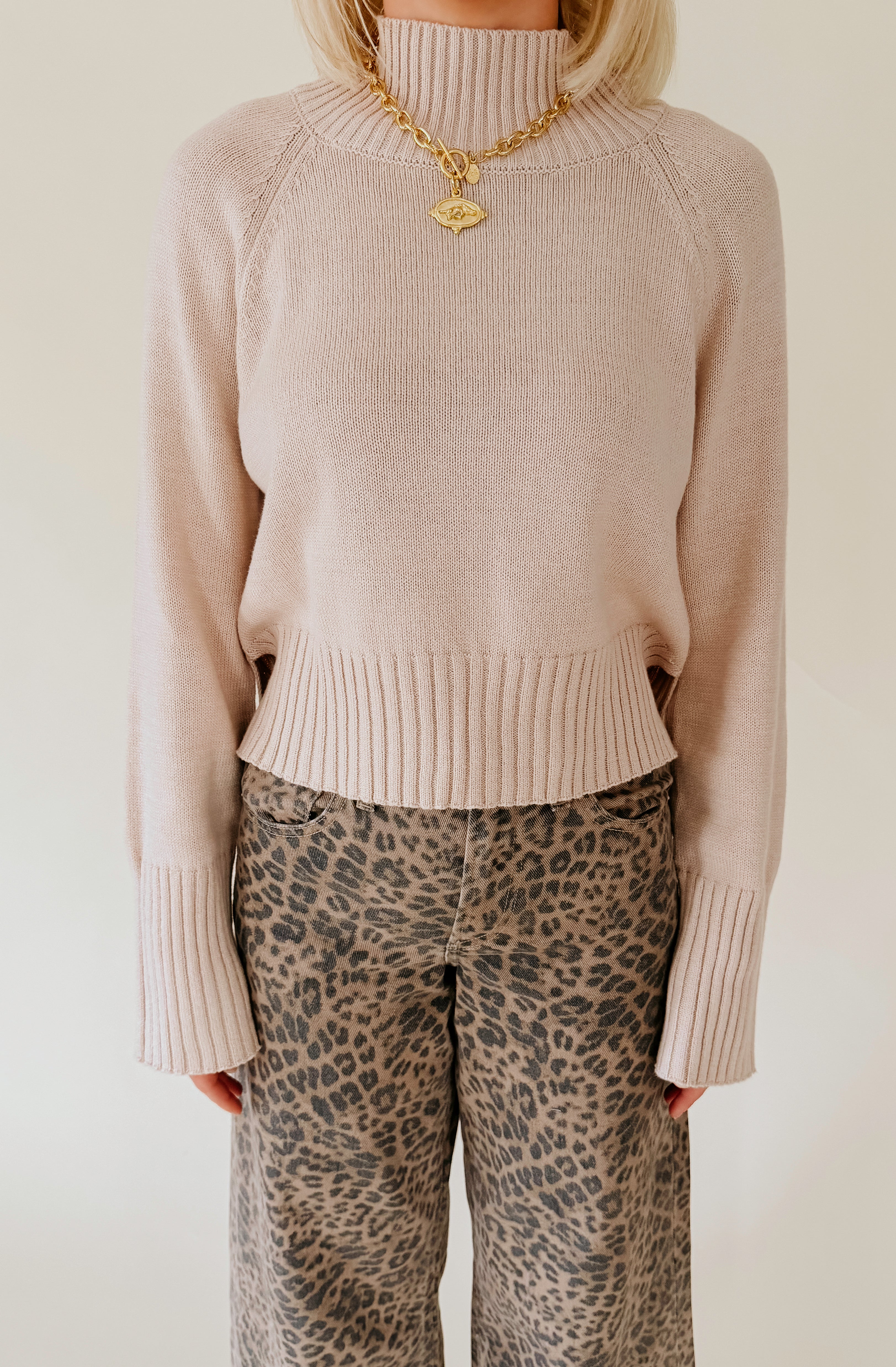 FOREVER WEAR MOCK NECK SWEATER