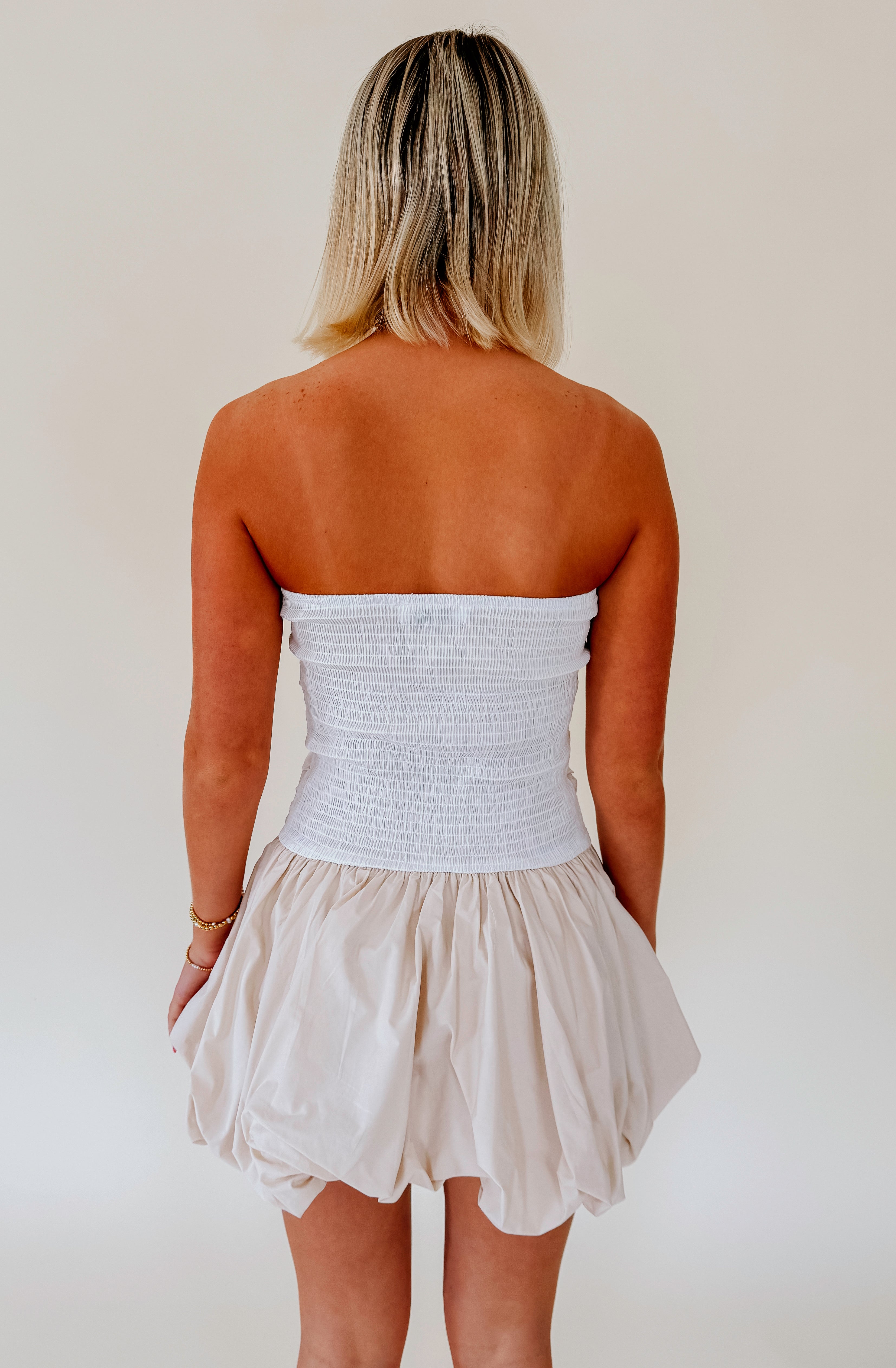 GOOD JUDGEMENT BUBBLE HEM DRESS