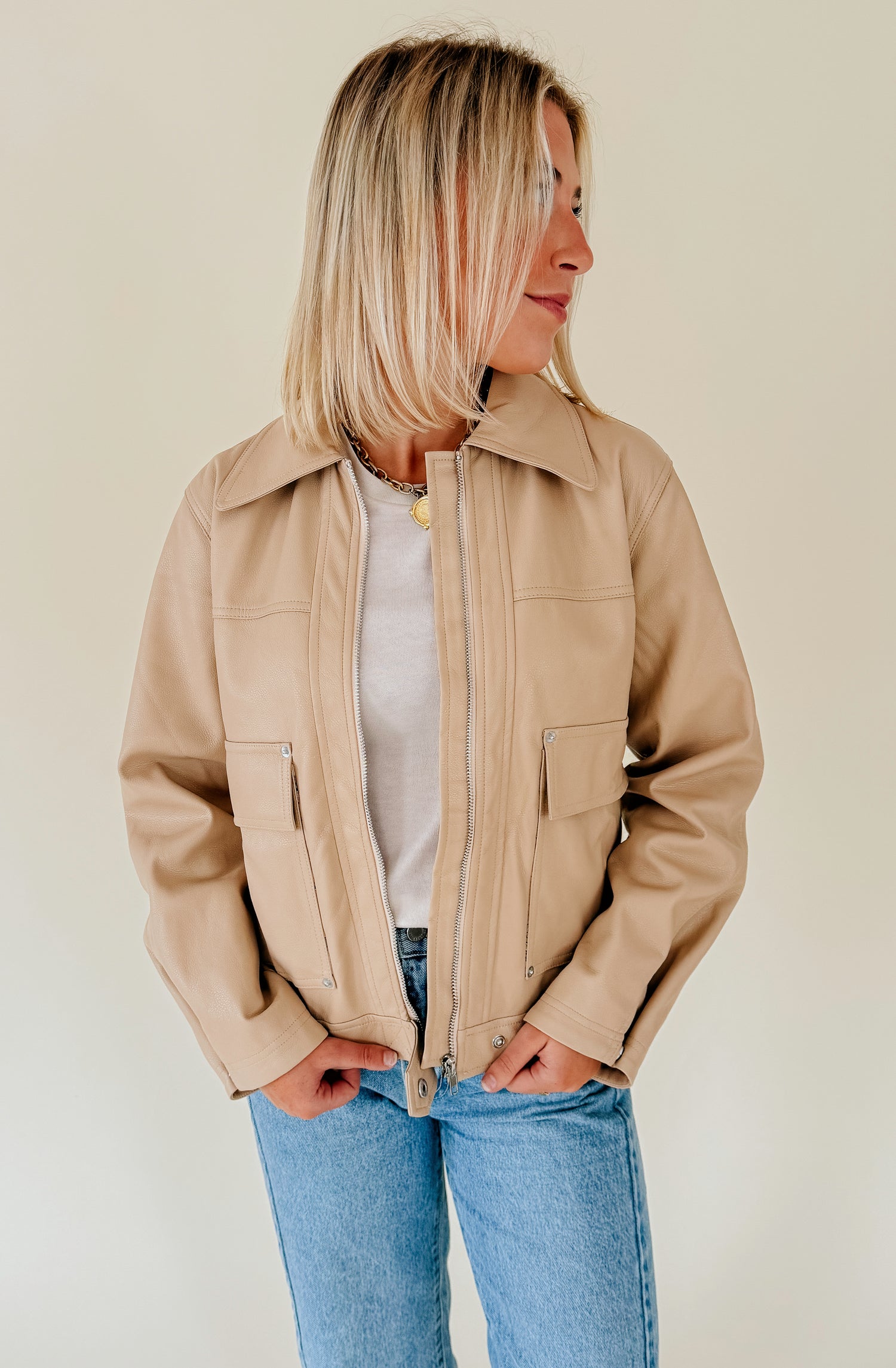 TO THE RESCUE POCKET DETAILED BOMBER JACKET