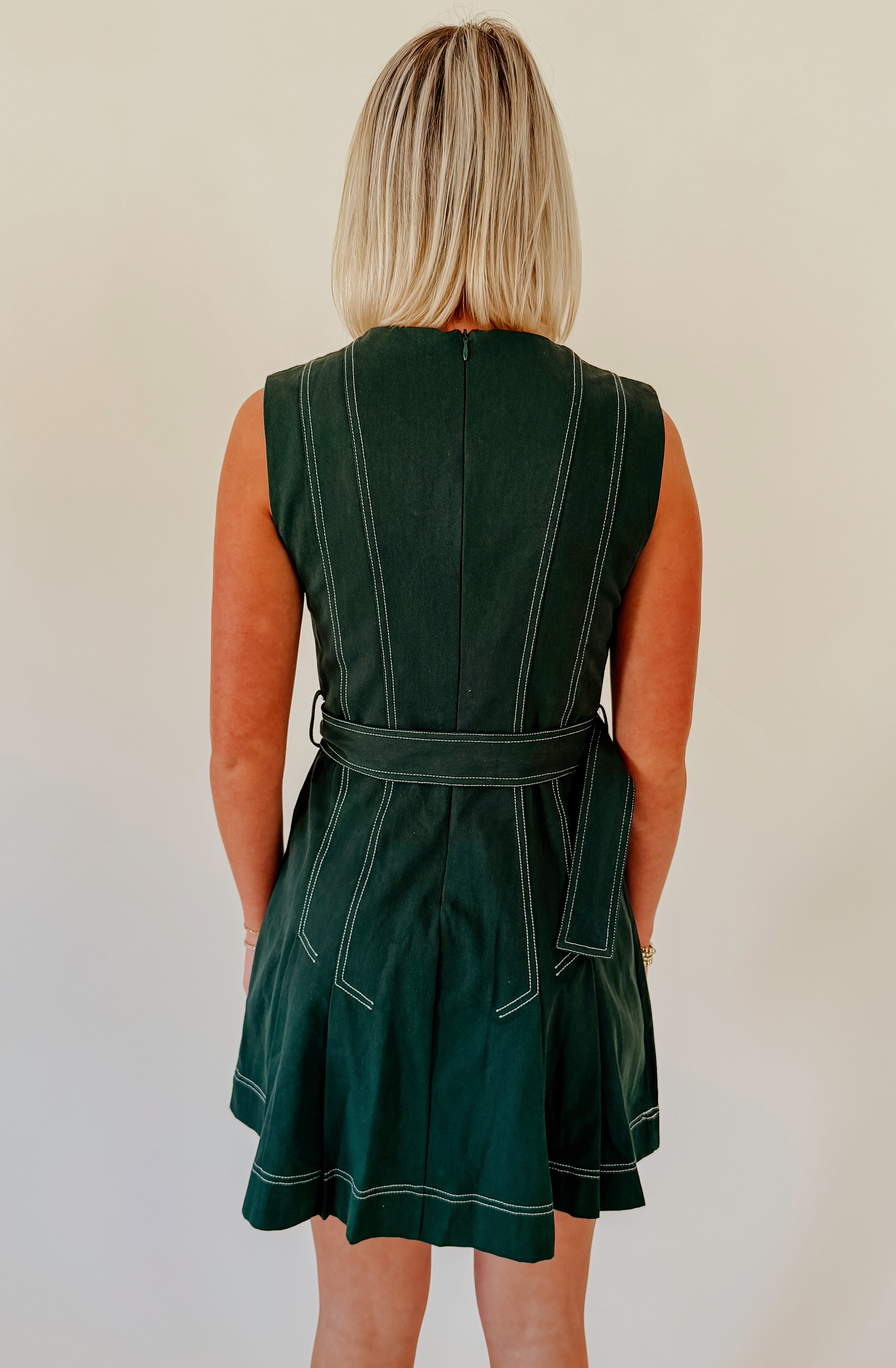 GOOD TIMING BELTED DRESS