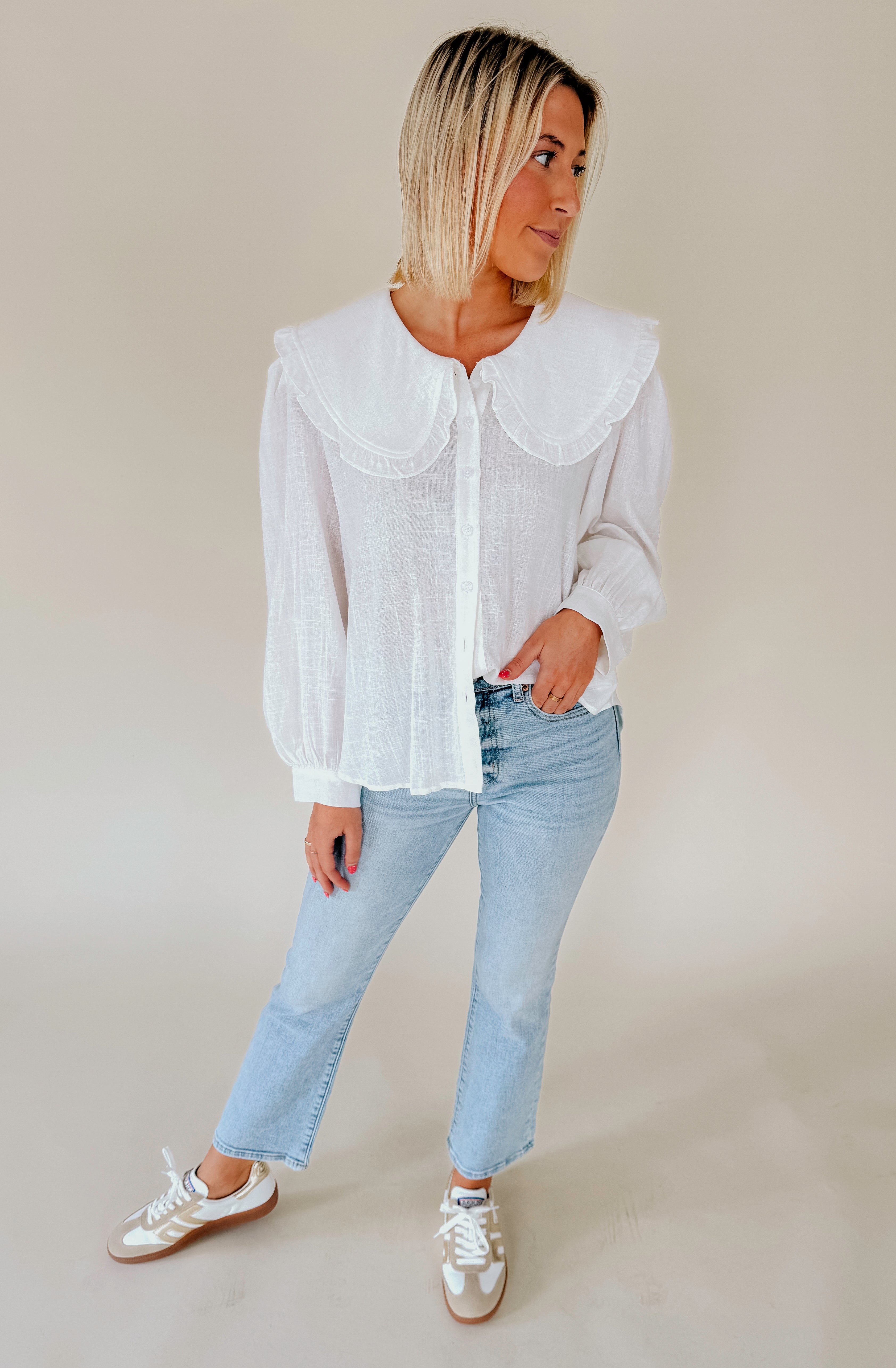 THE KAYCEE COLLARED BLOUSE