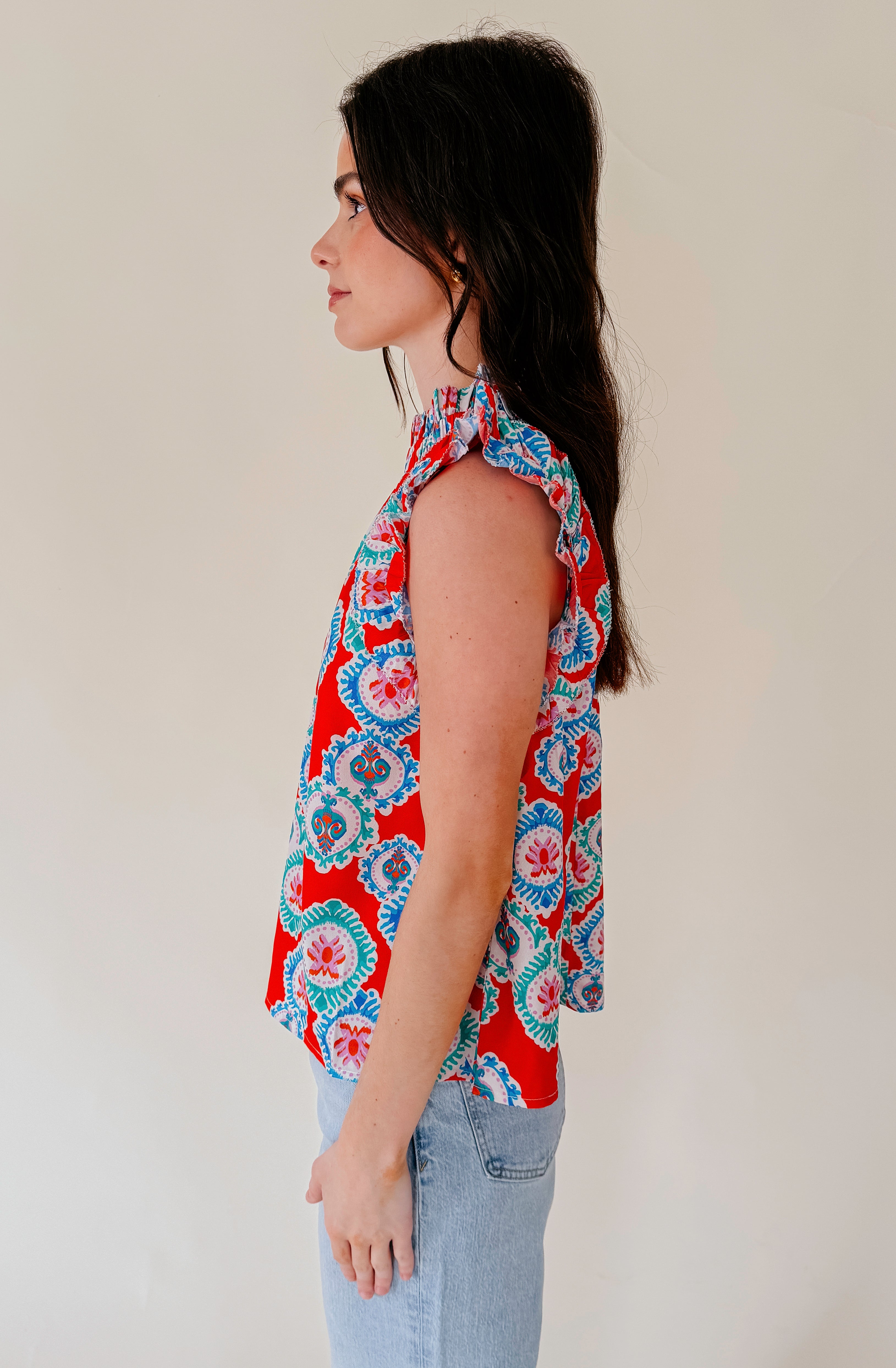 PALM SPRINGS PRINTED BLOUSE
