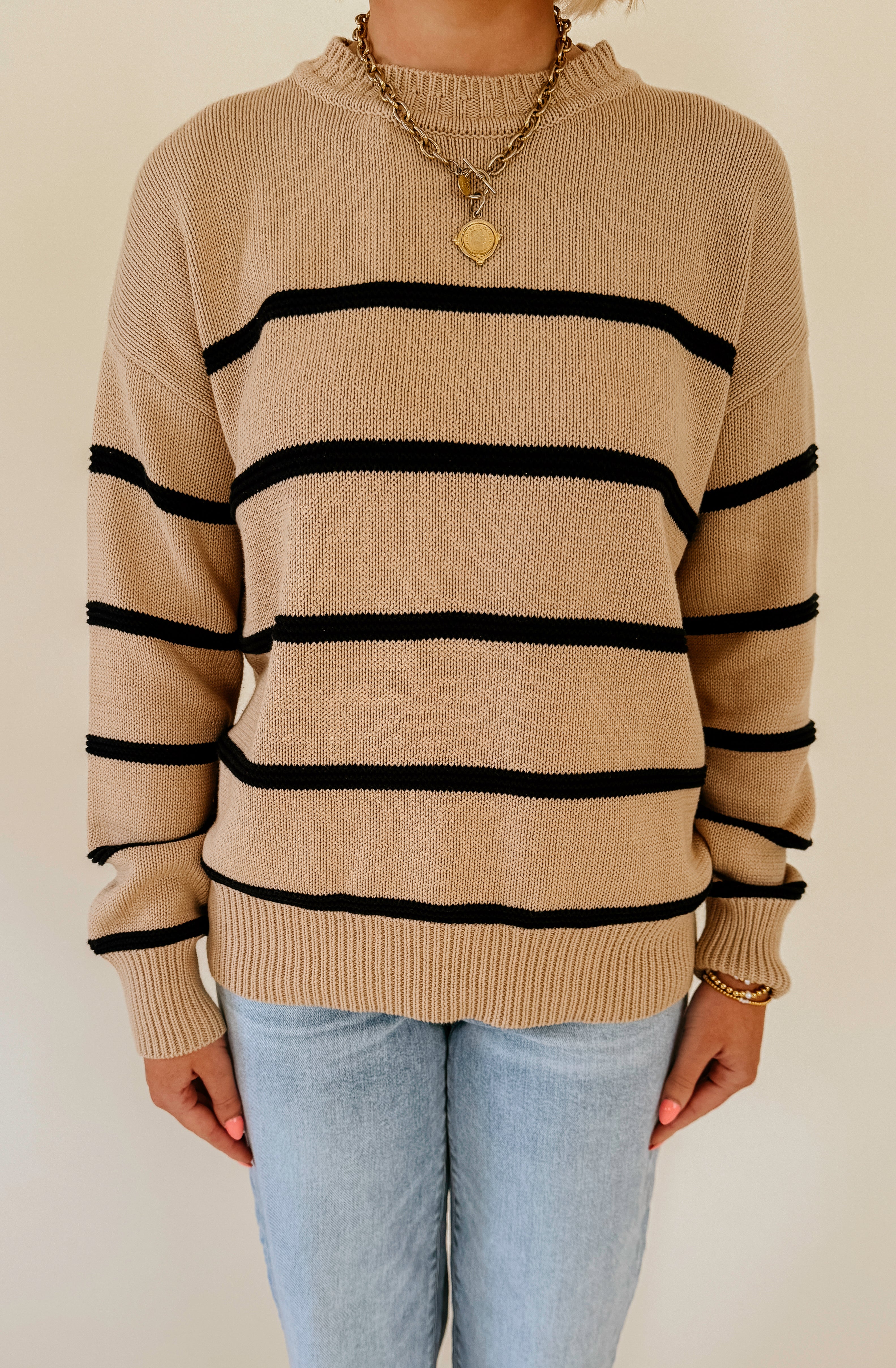 Z SUPPLY BOYFRIEND STRIPED SWEATER