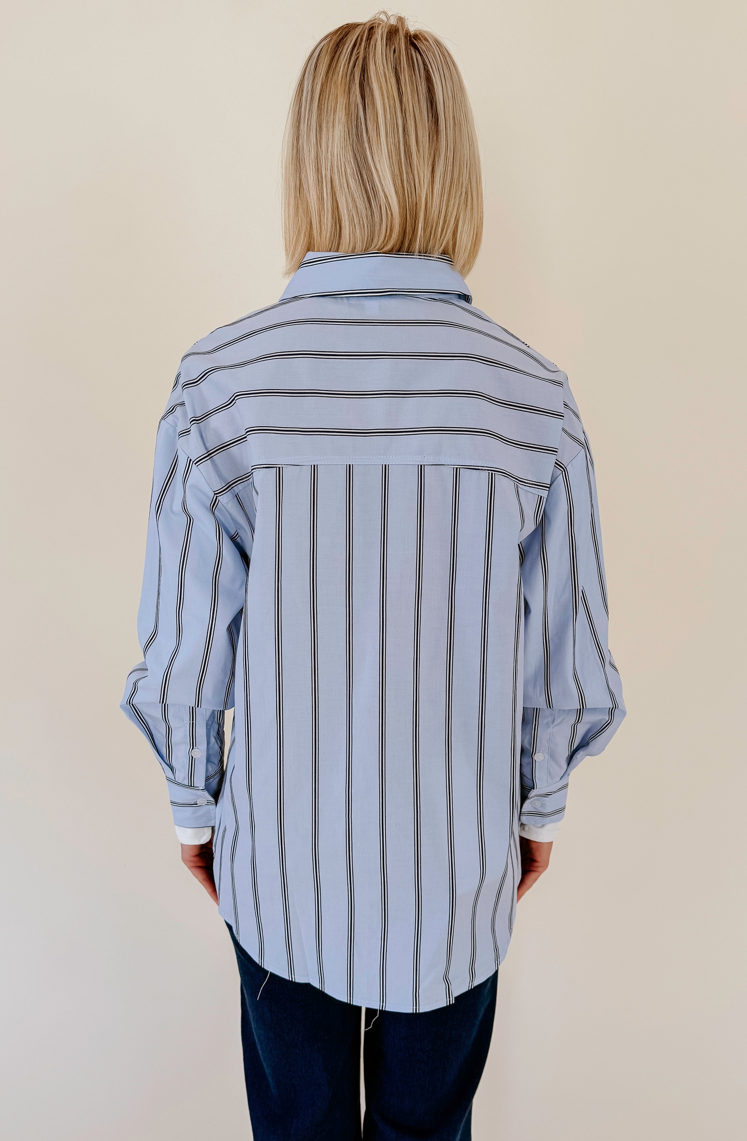 LINE AND DOT LEIA BUTTON UP