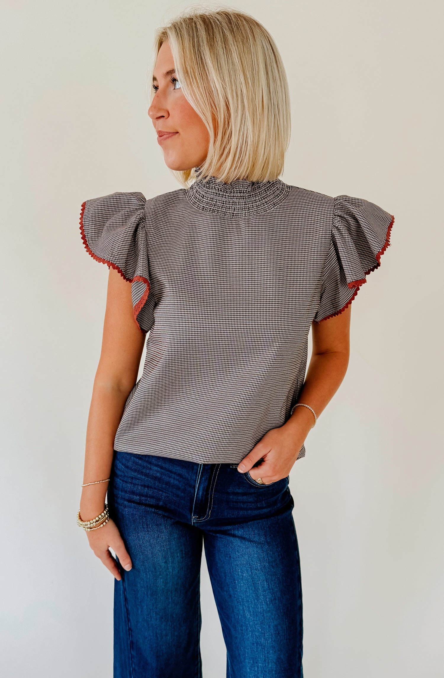 HIGH HOPES HIGH NECK BLOUSE