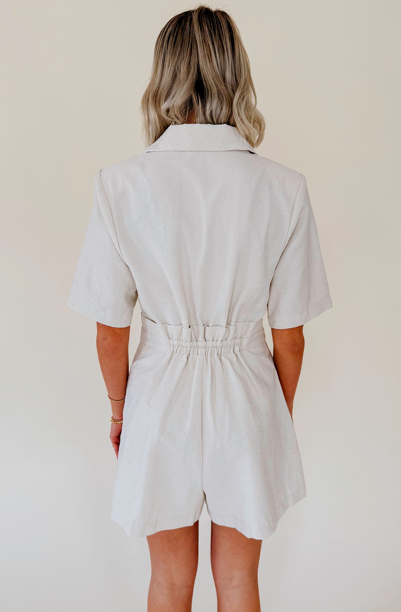 MAKE IT WORK BUTTONED ROMPER