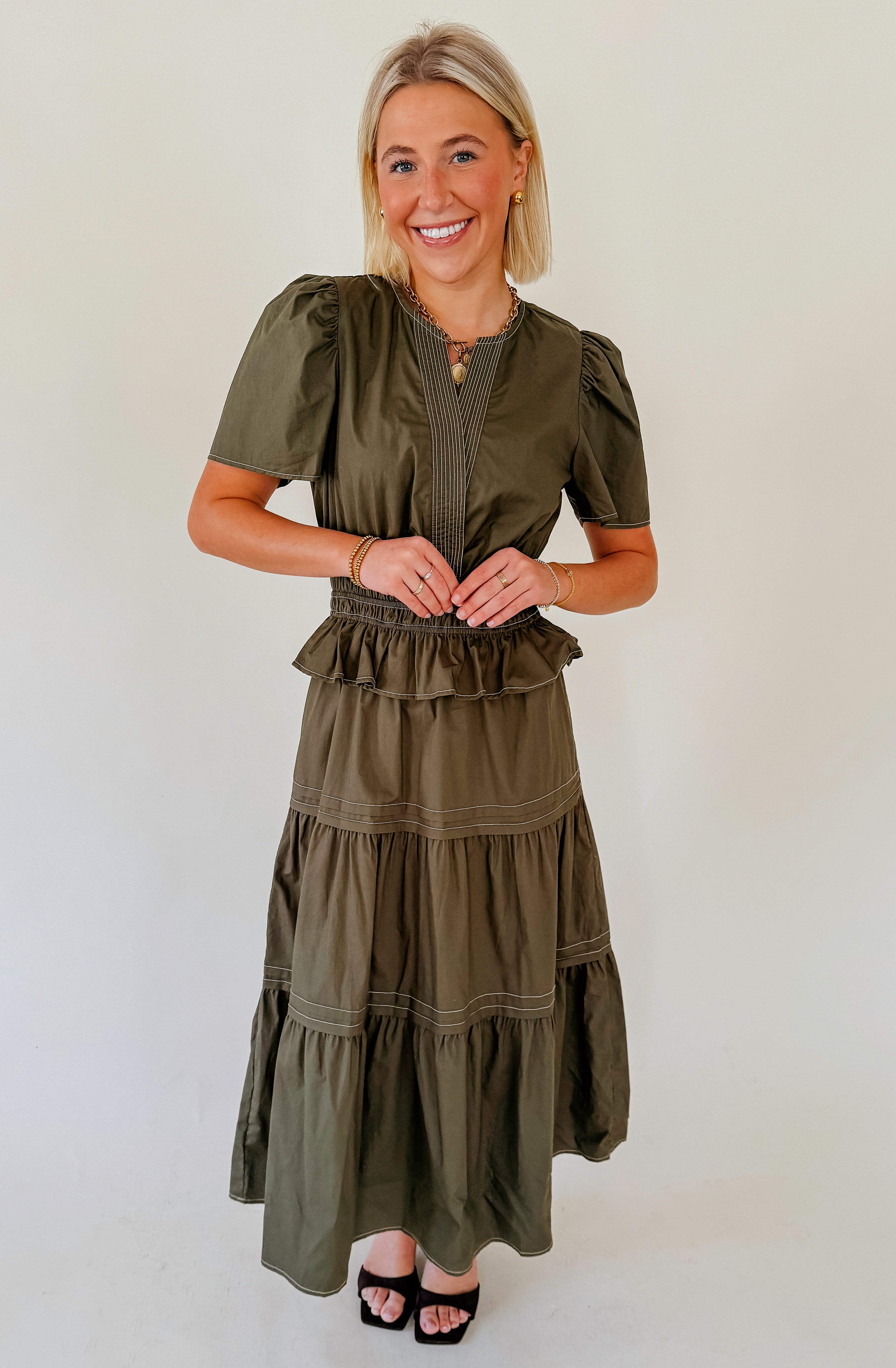 TAKE YOUR TIME MIDI DRESS