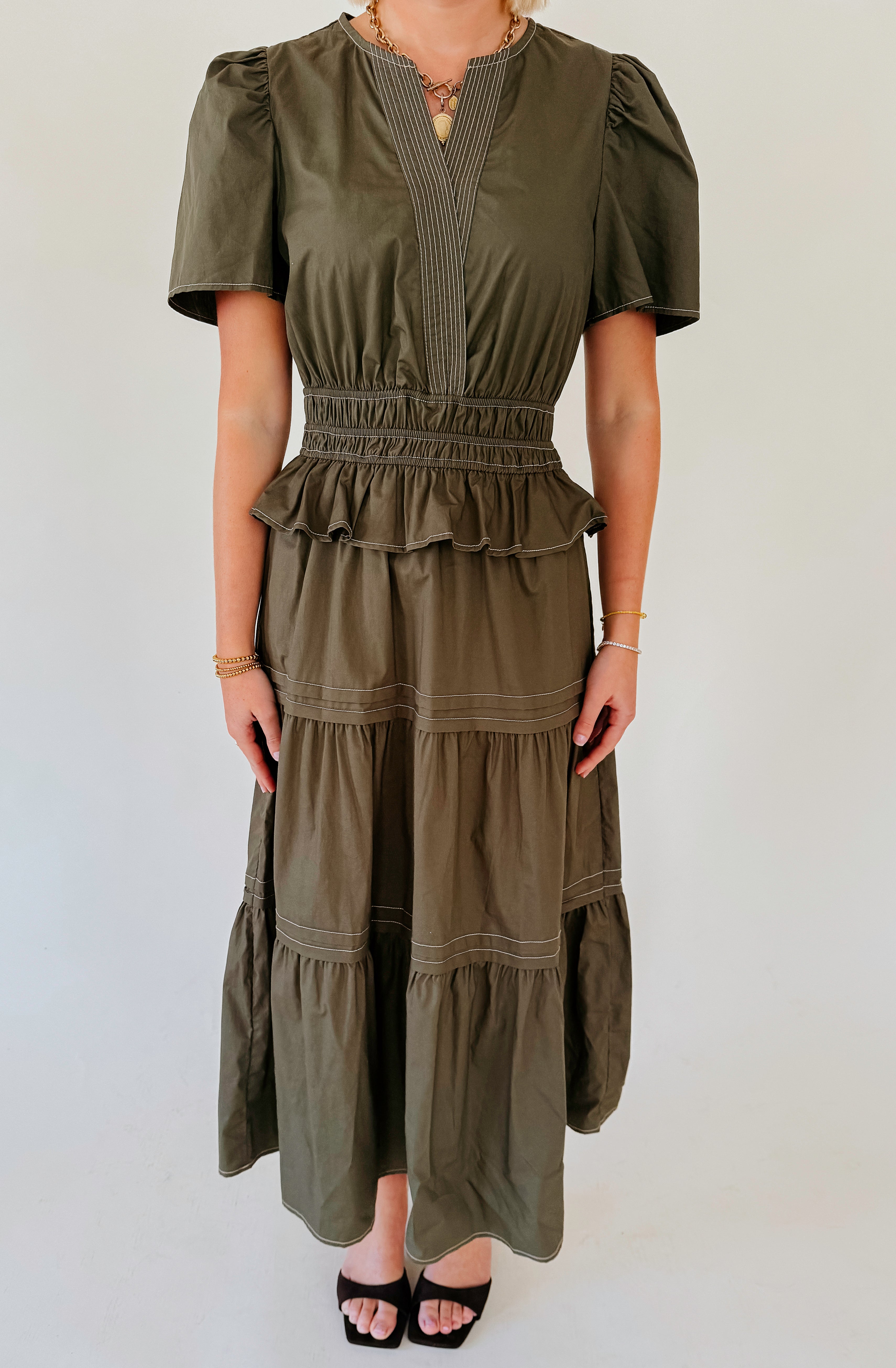 TAKE YOUR TIME MIDI DRESS