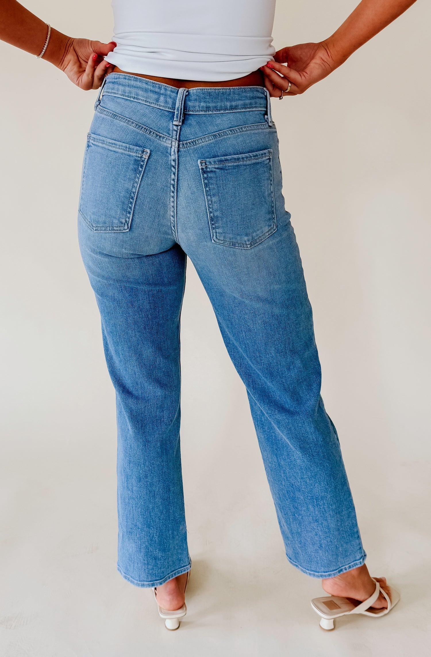 JUST BLACK STRETCHY STRAIGHT DENIM