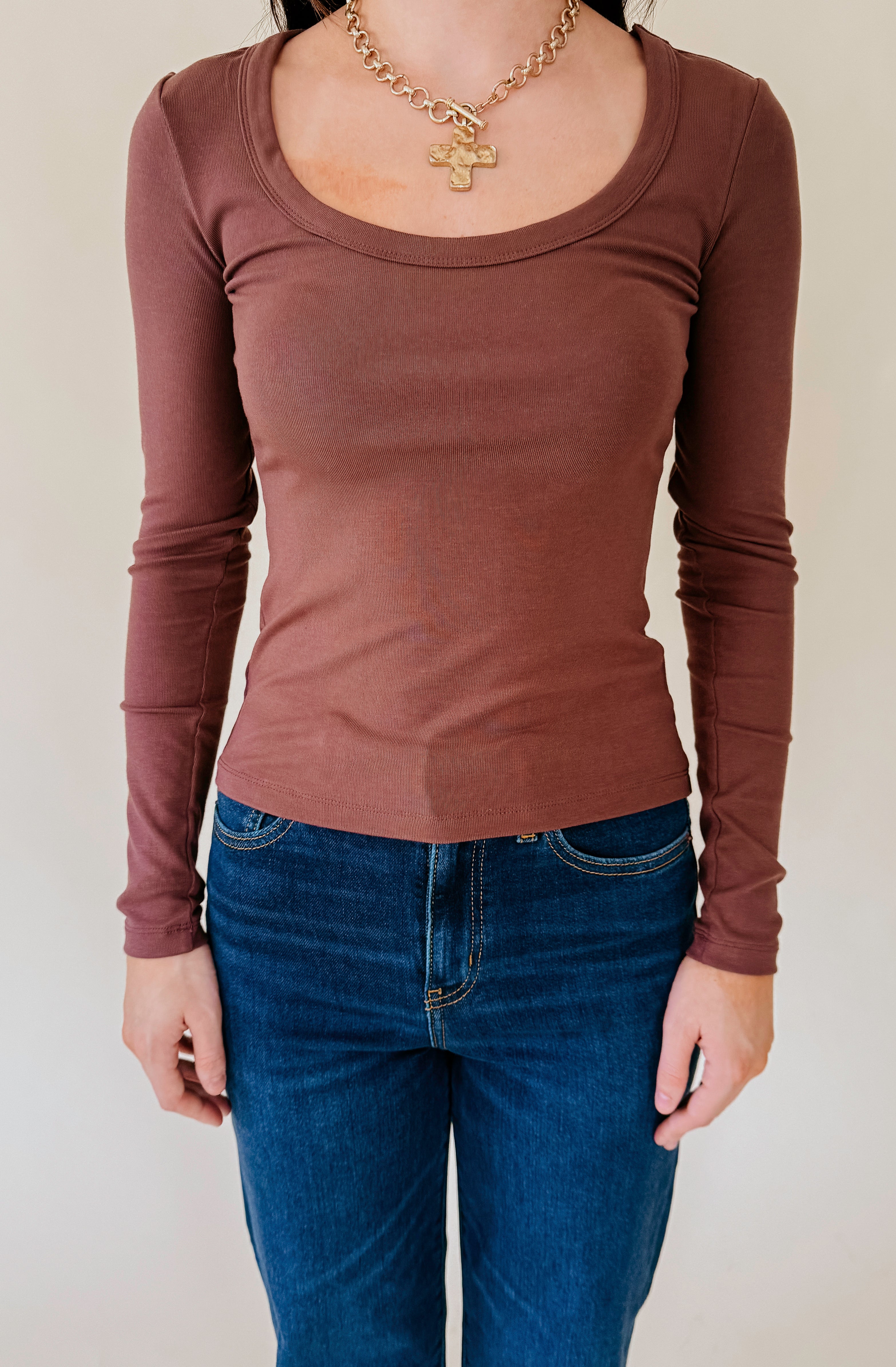 Z SUPPLY SECOND SKIN SCOOP NECK TEE