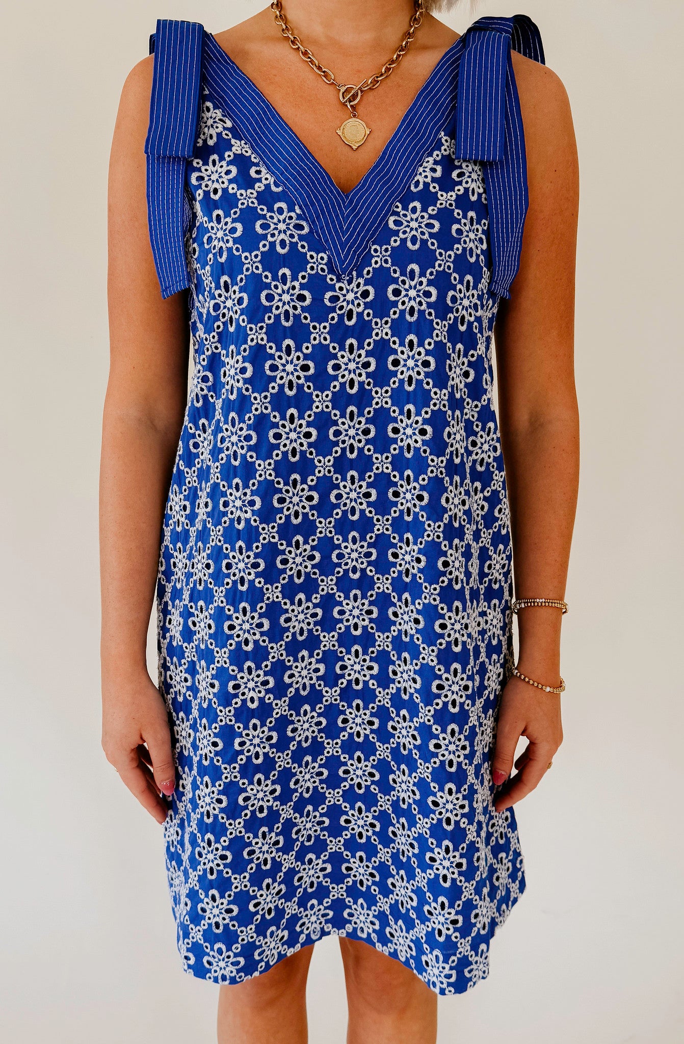 BLUE YOU AWAY SHIFT DRESS